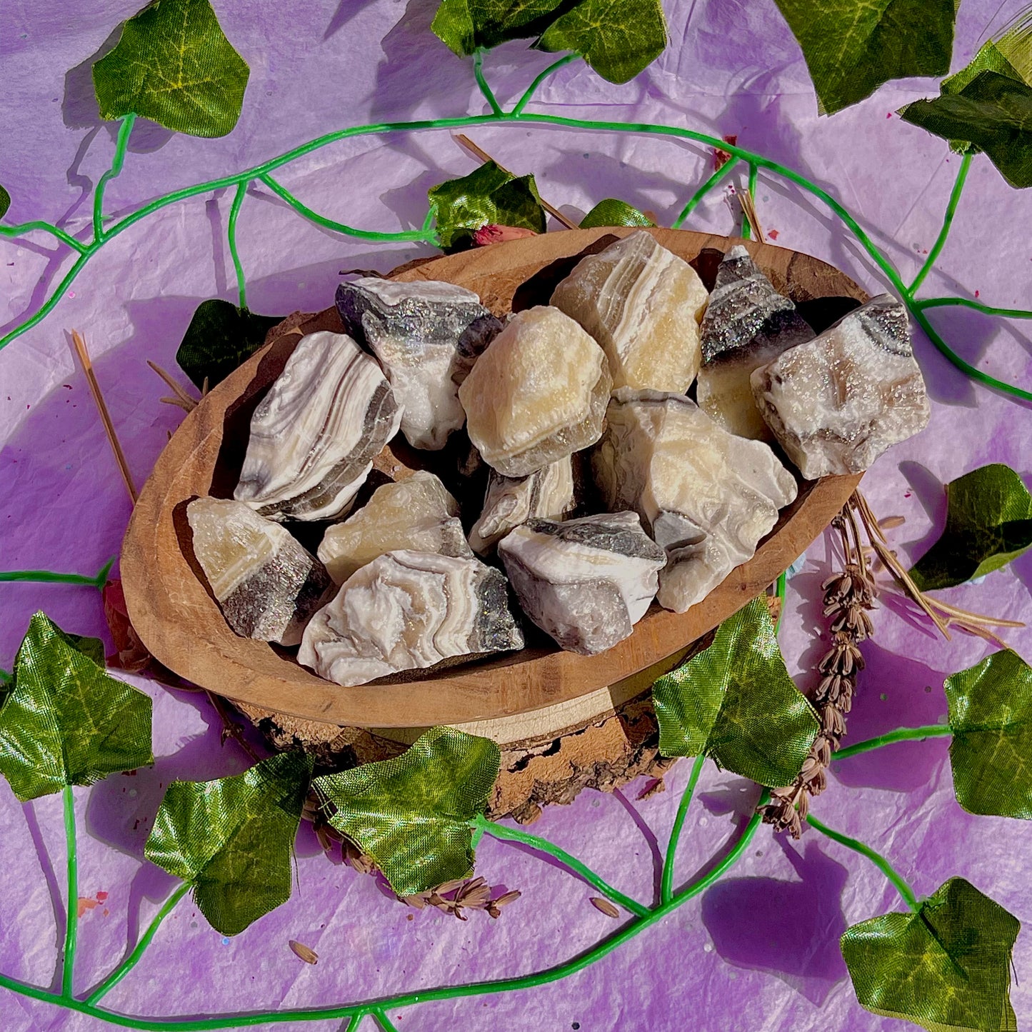 raw/rough zebra calcite