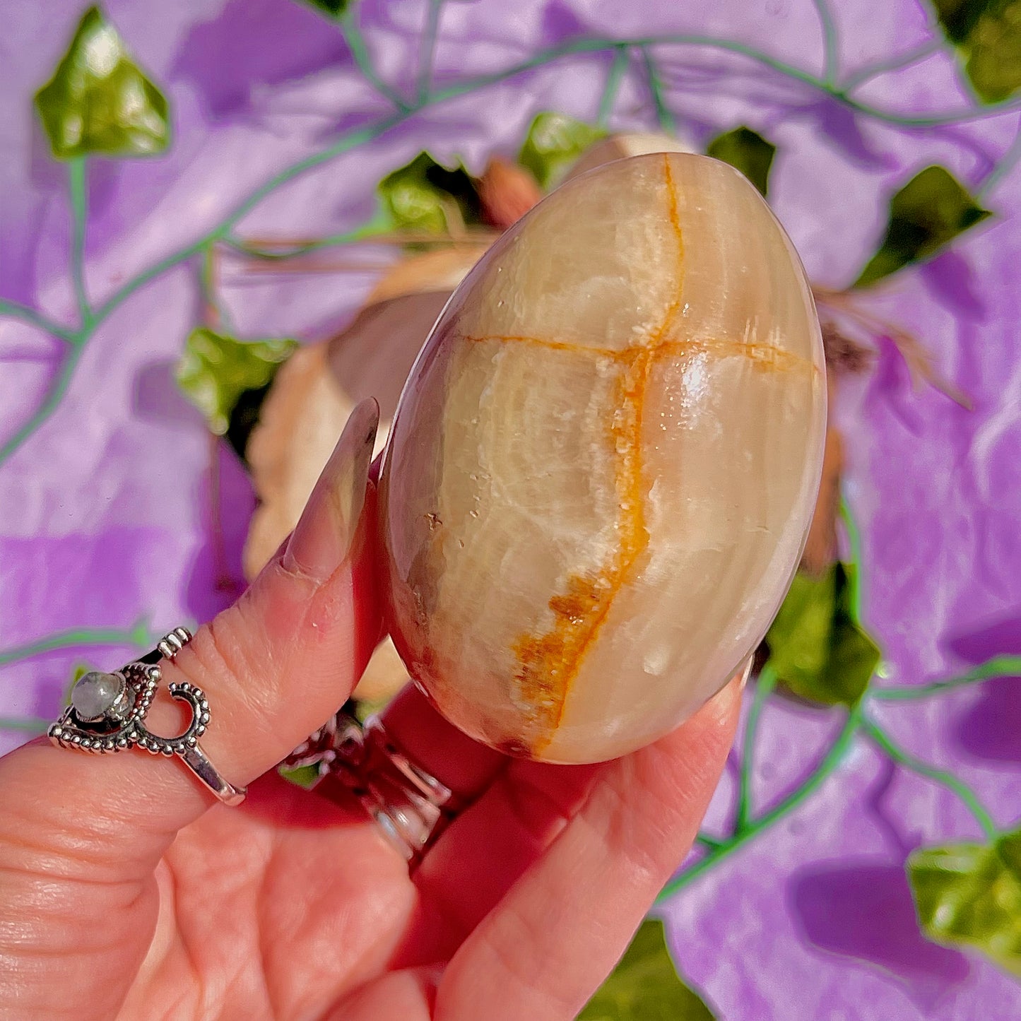 banded calcite egg carvings ~ choose your own