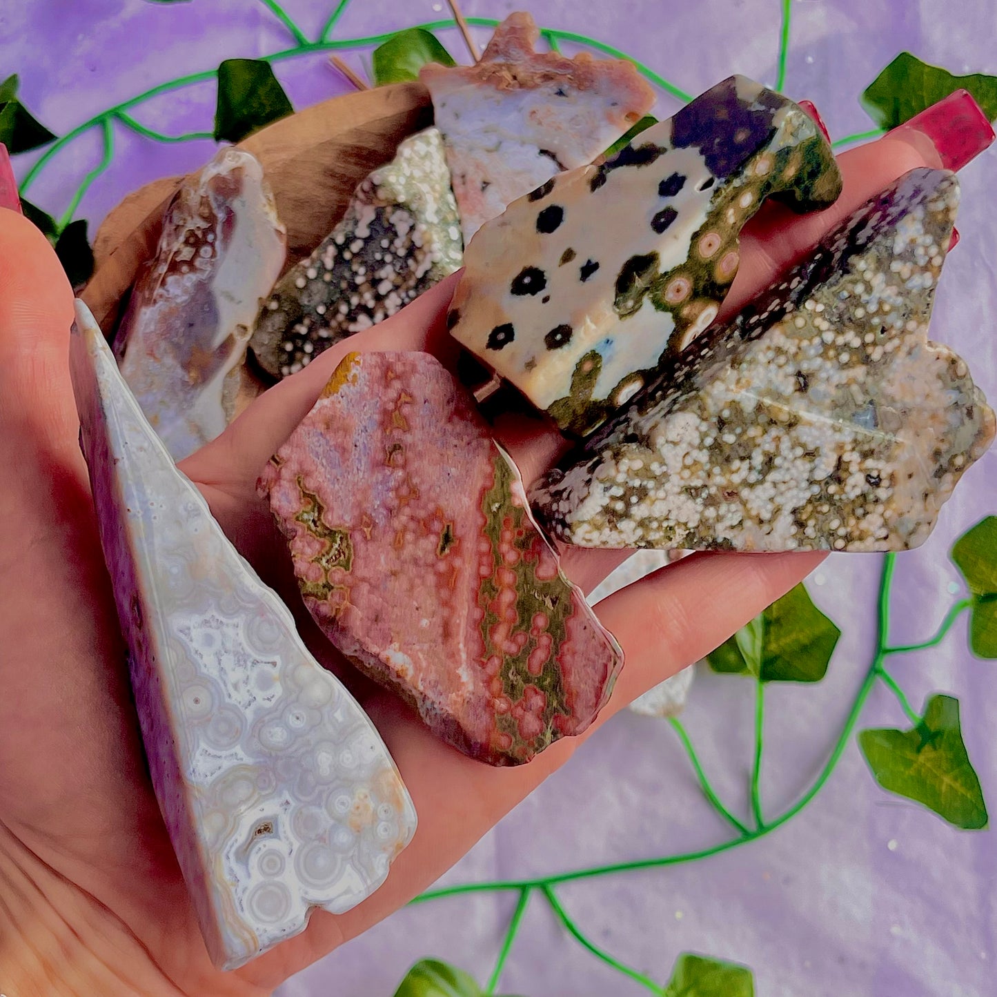 8th vein jasper freeform pieces ~ xlarge