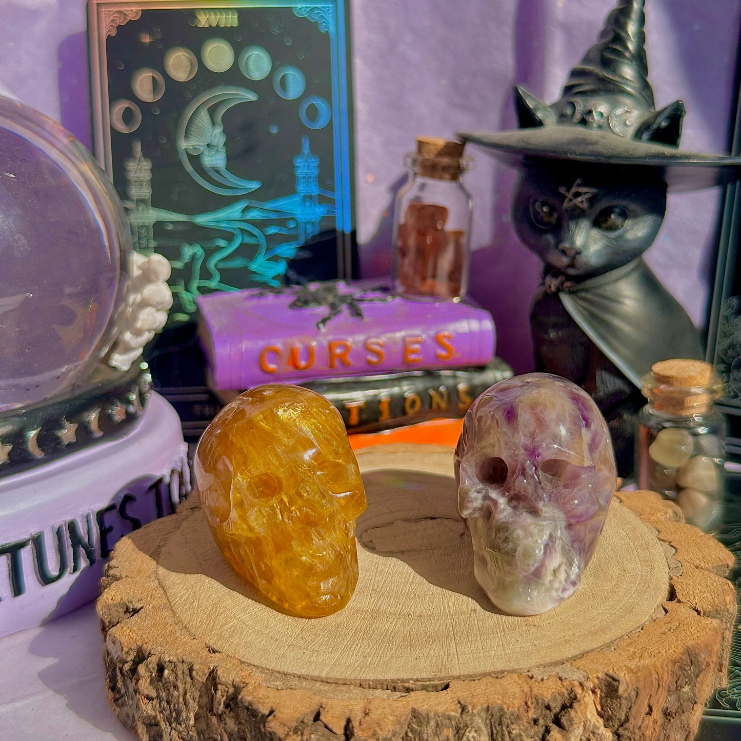 skull carving incense holders ~ choose your own