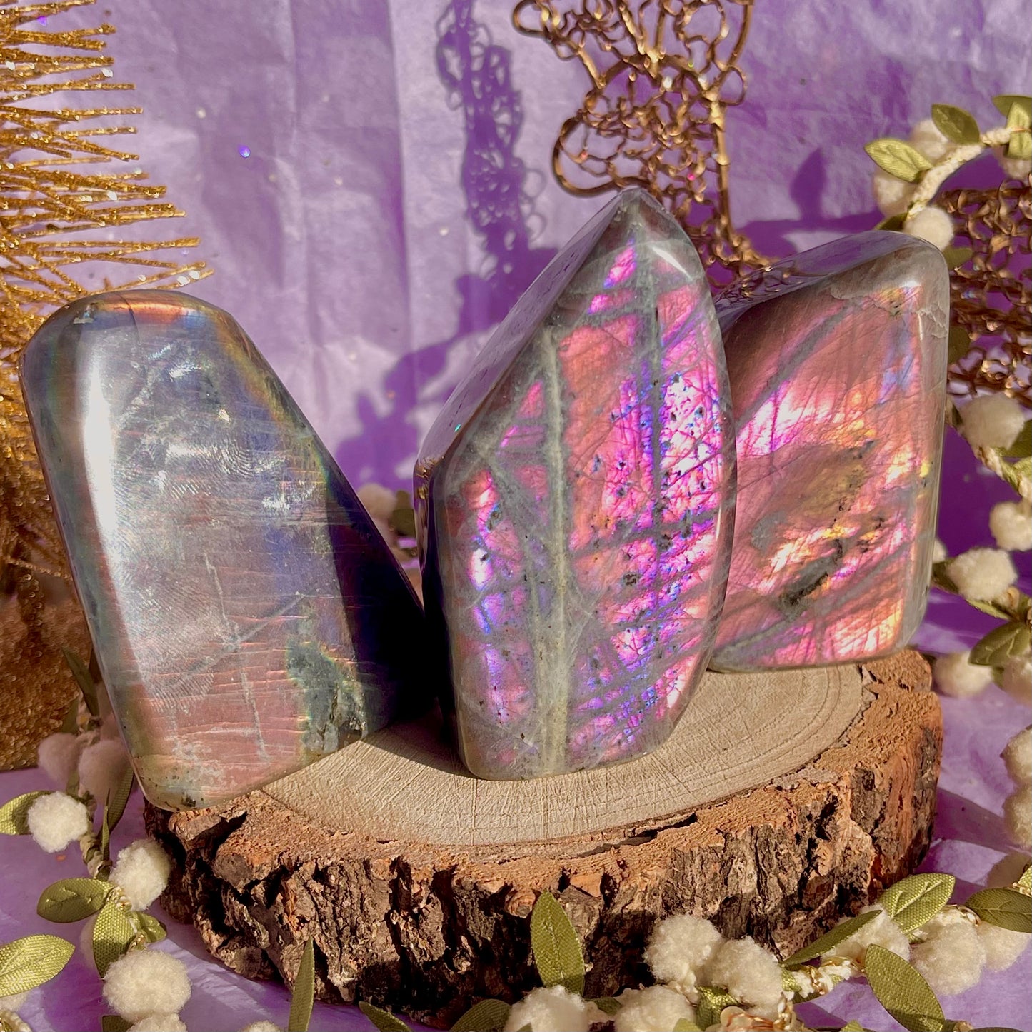 labradorite freeform sunset flash ~ intuitively chosen