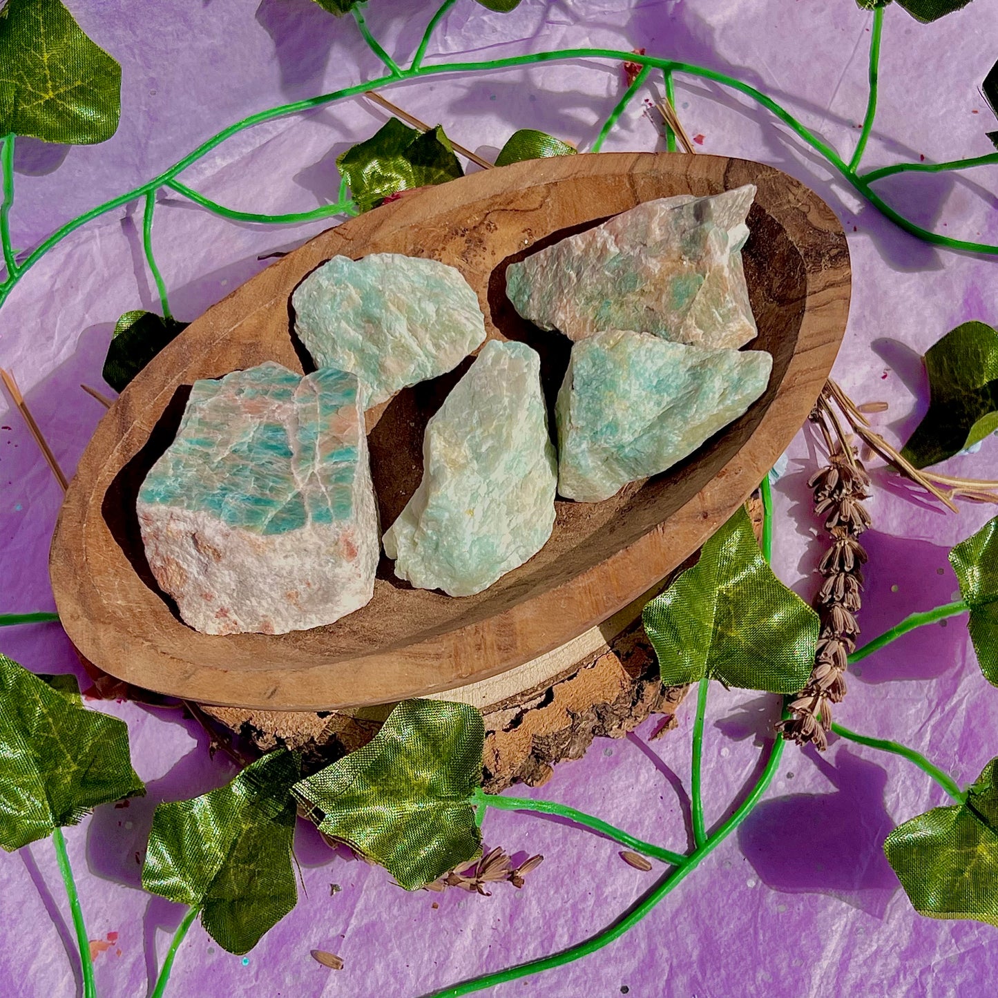 raw/rough amazonite