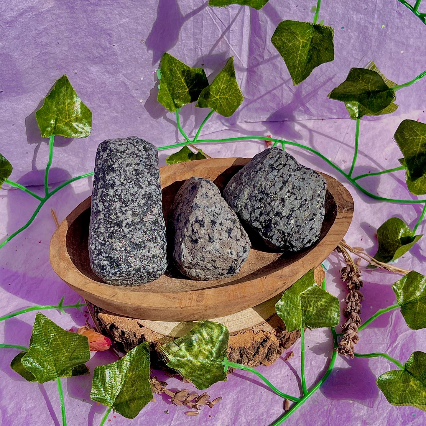 raw/rough snowflake obsidian