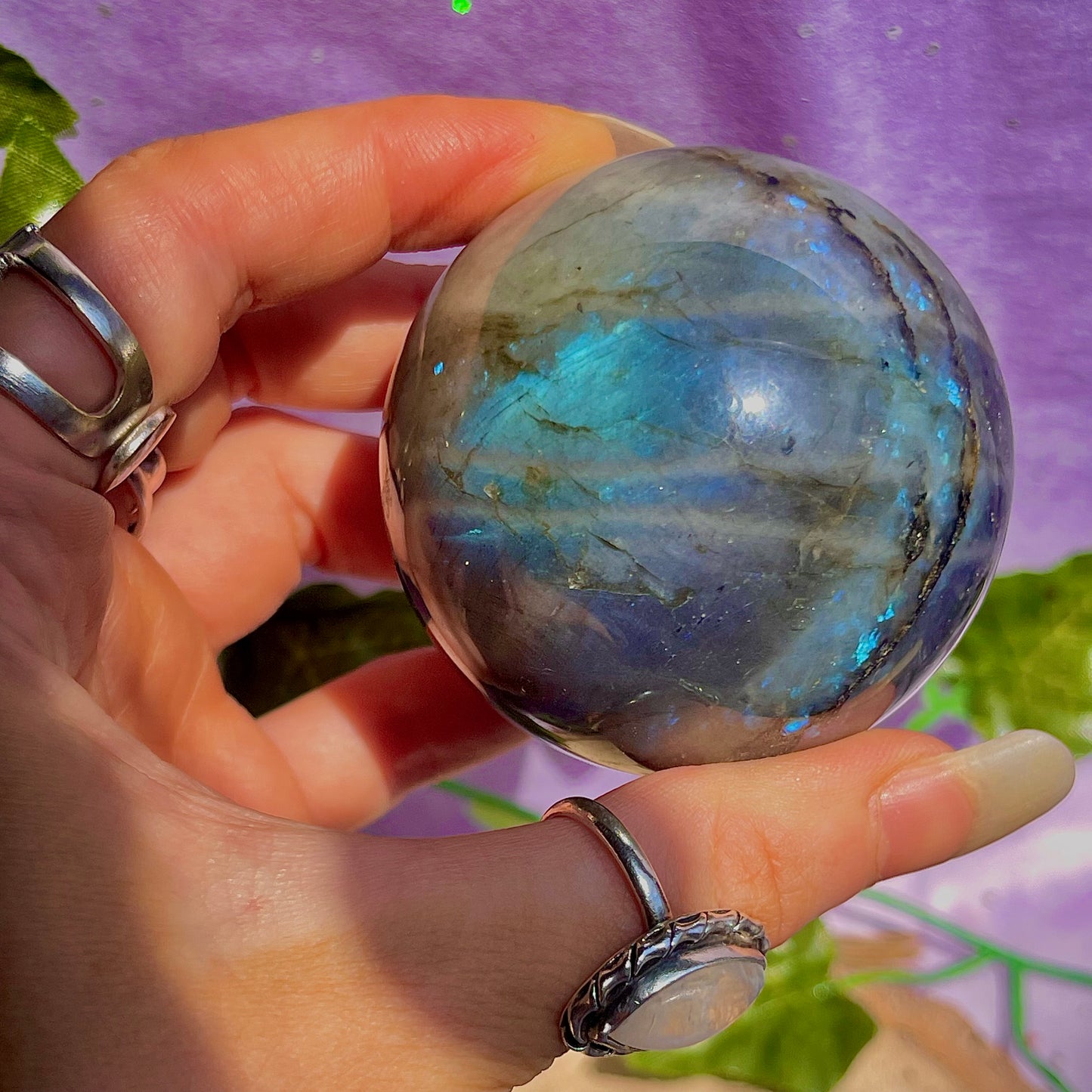 labradorite sphere