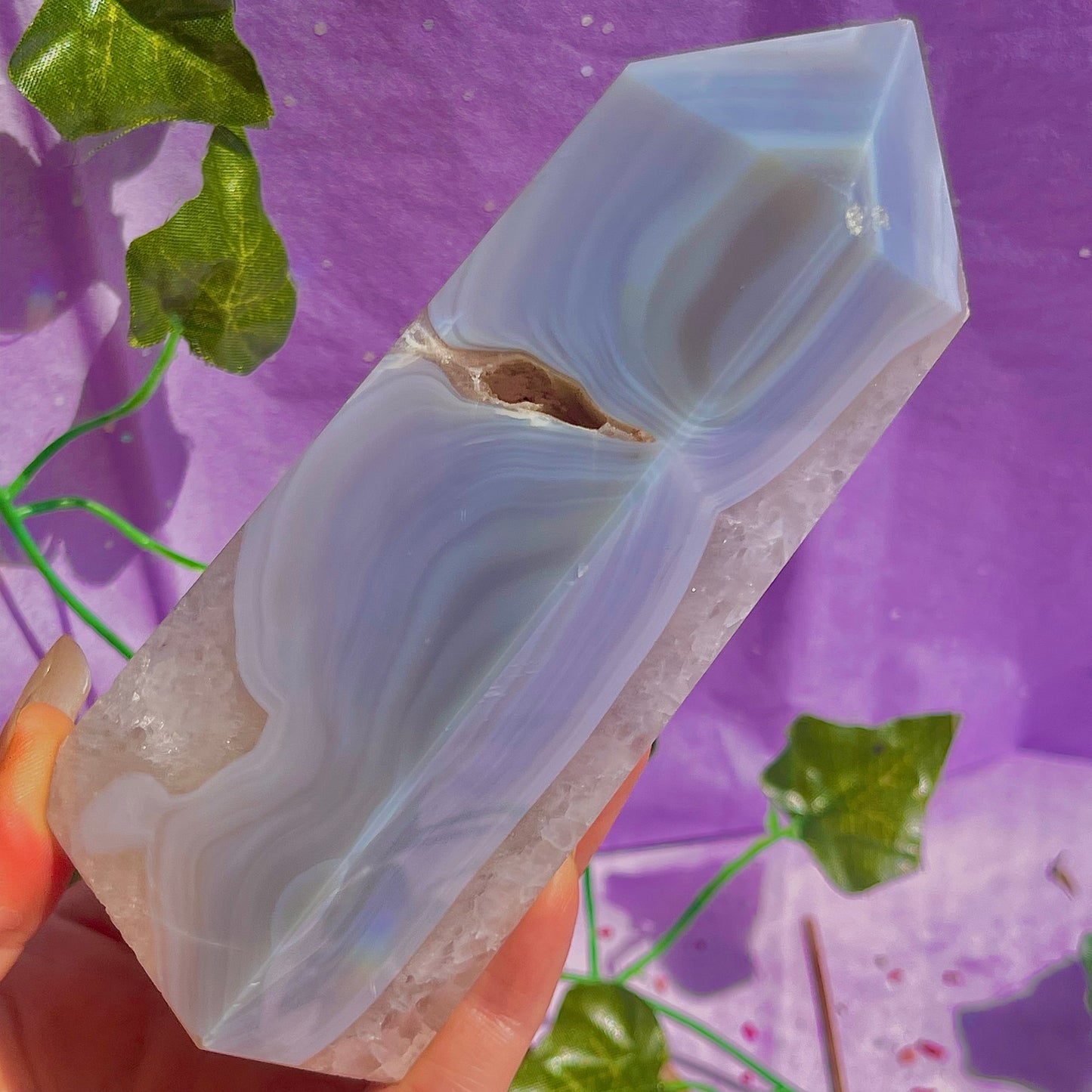 druzy agate tower