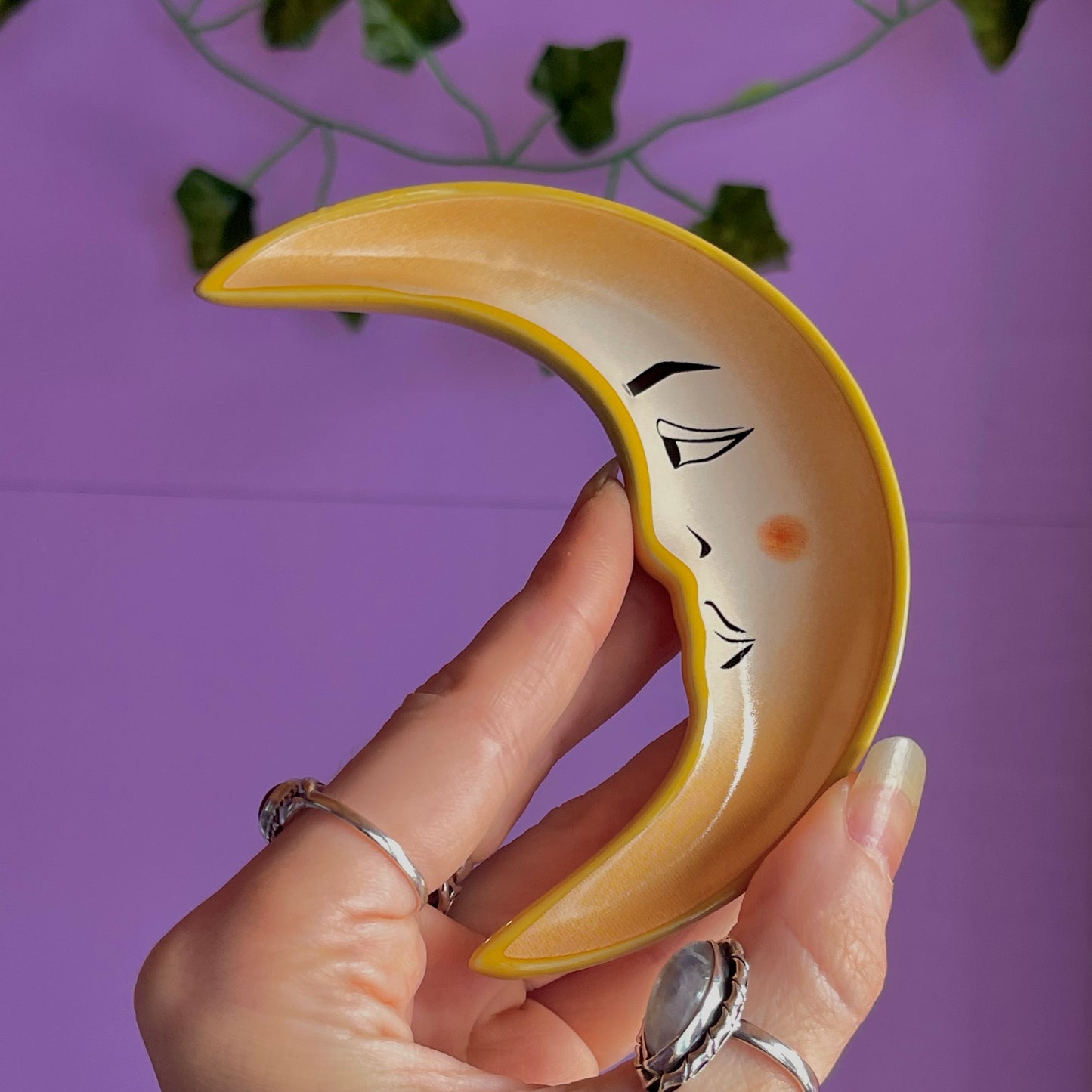 sun & moon celestial stacking trinket dish