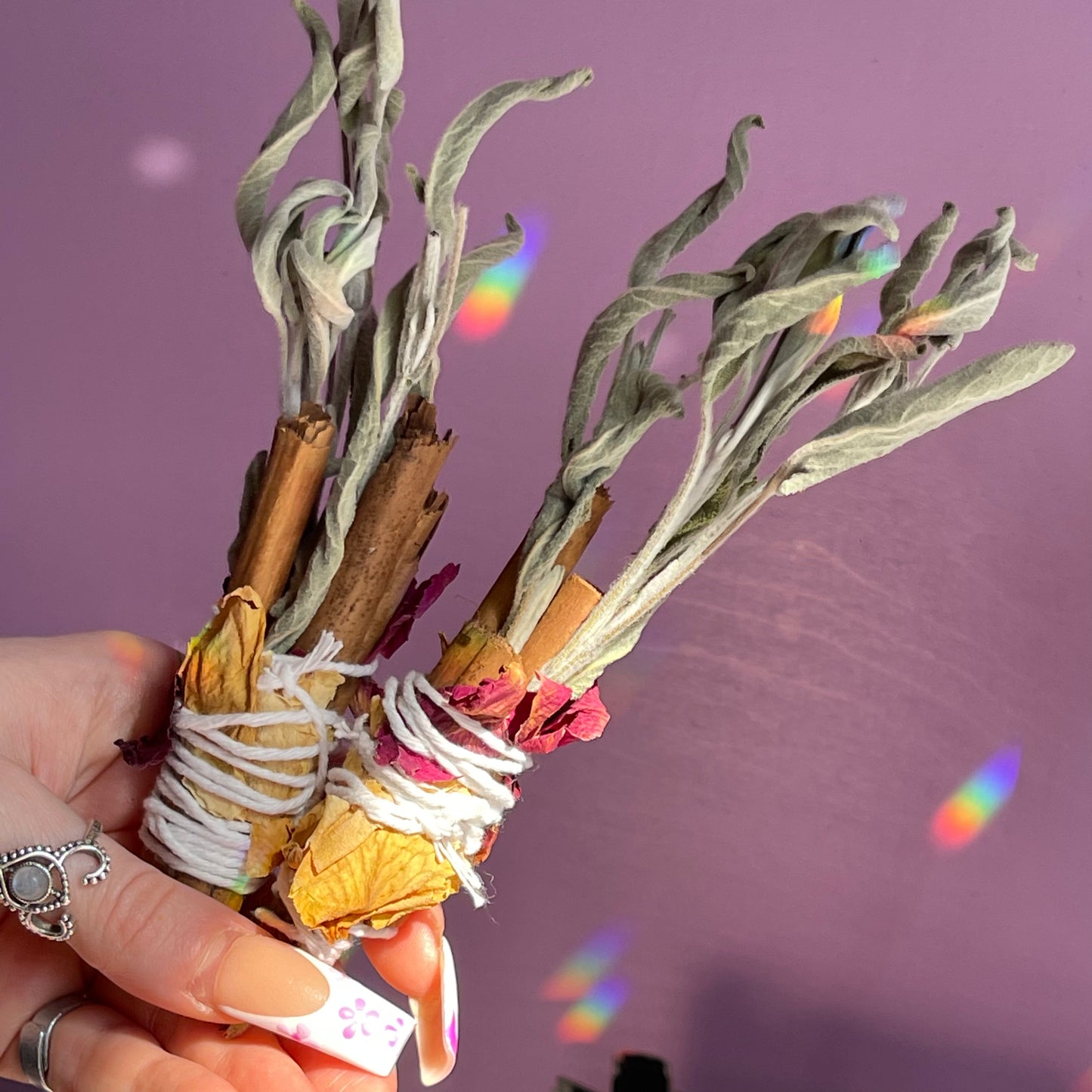 herbal smoke cleansing wands