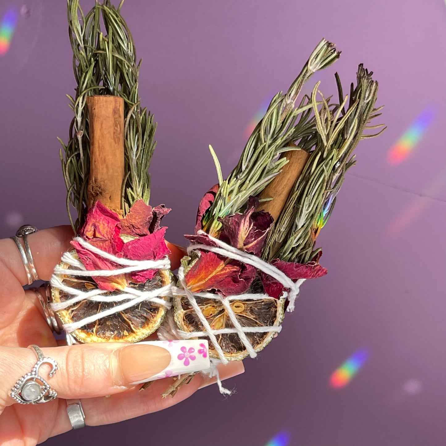 herbal smoke cleansing wands