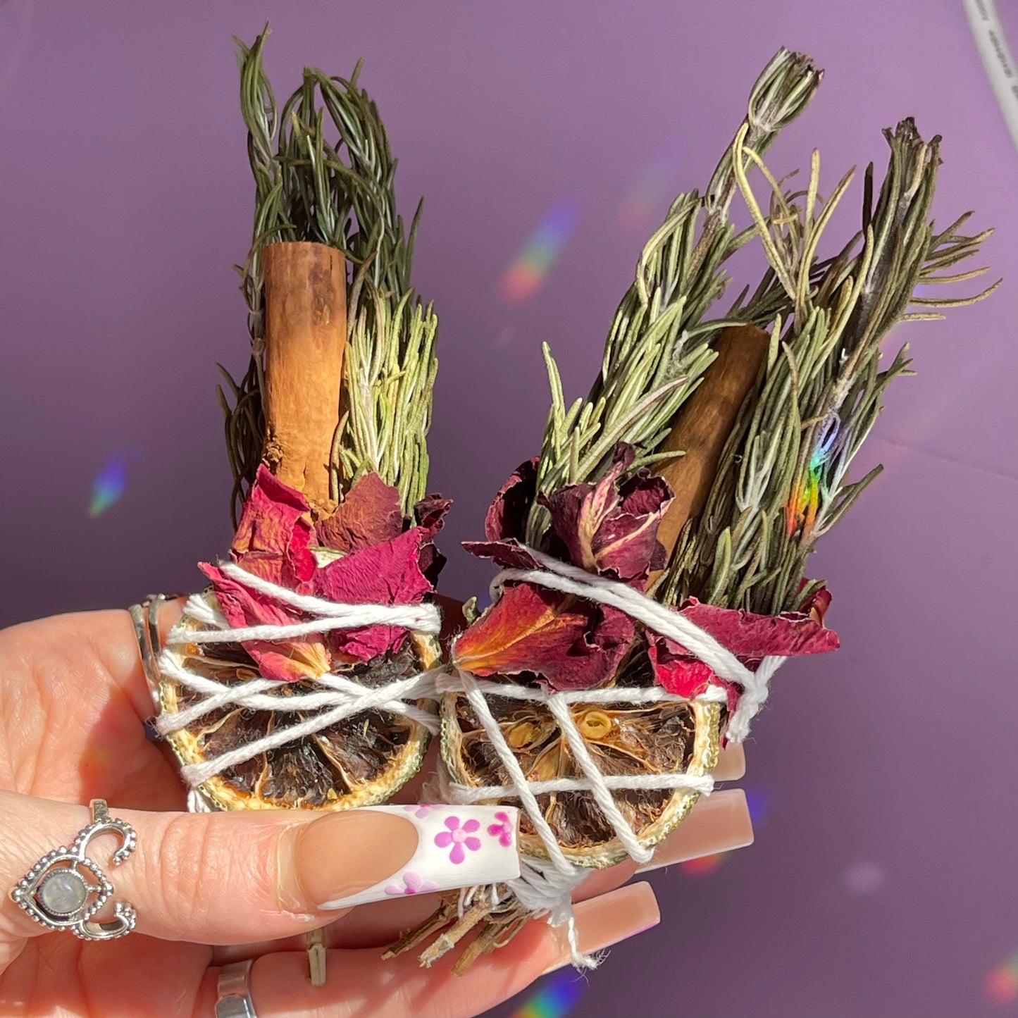 herbal smoke cleansing wands