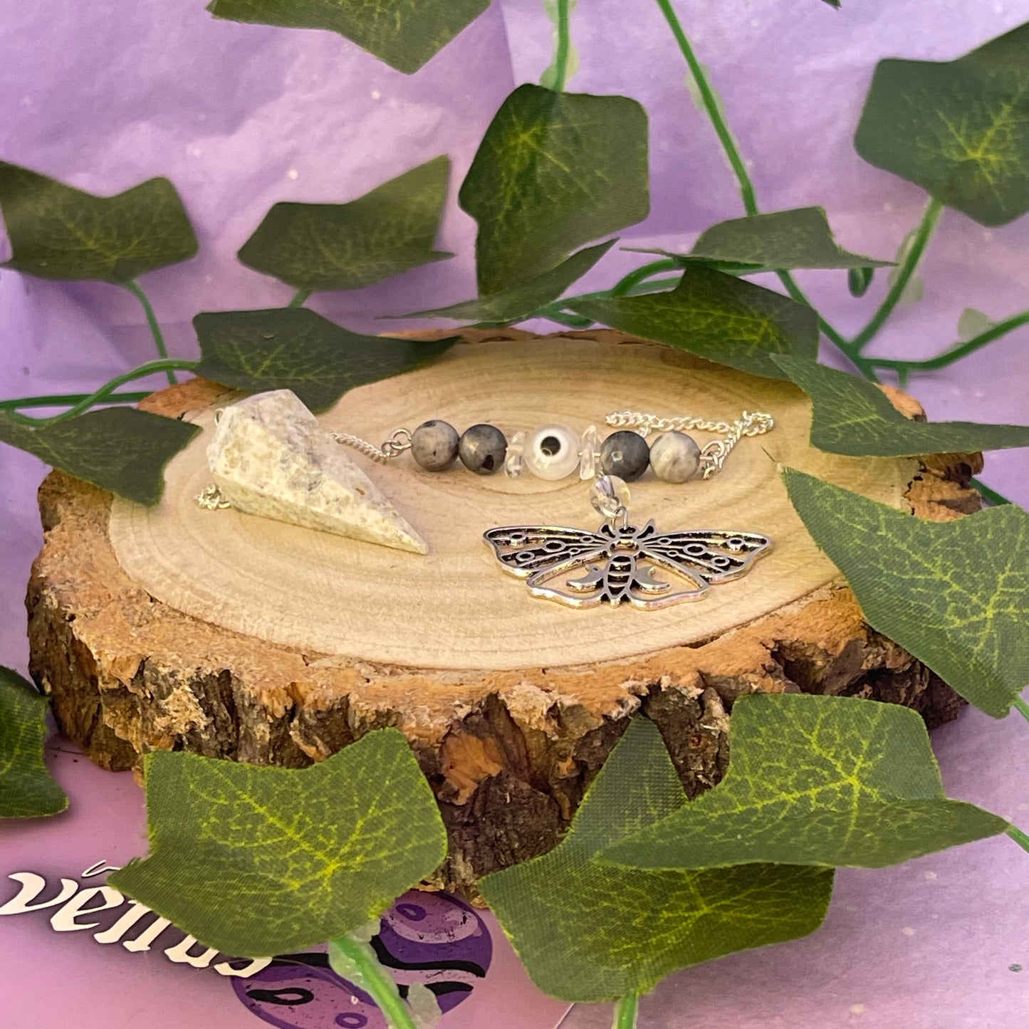 dendritic agate pendulum