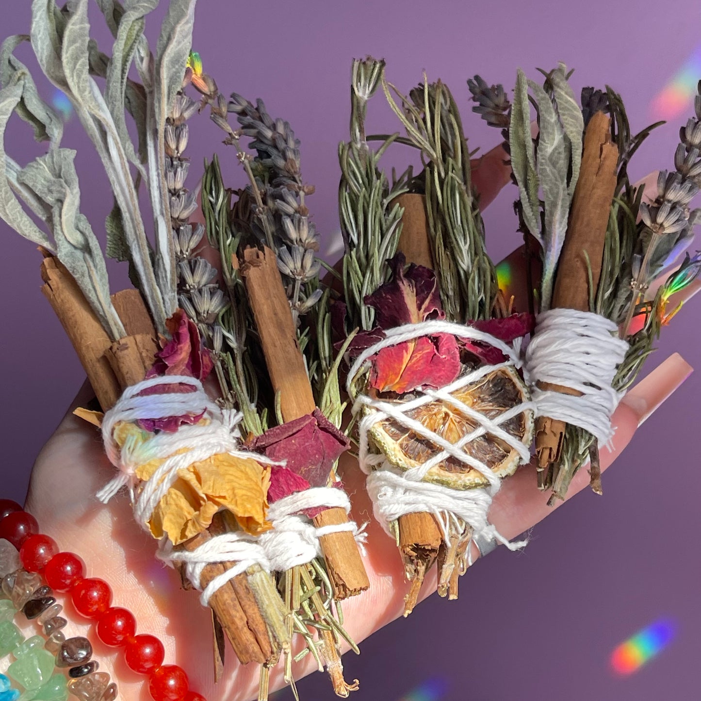 herbal smoke cleansing wands