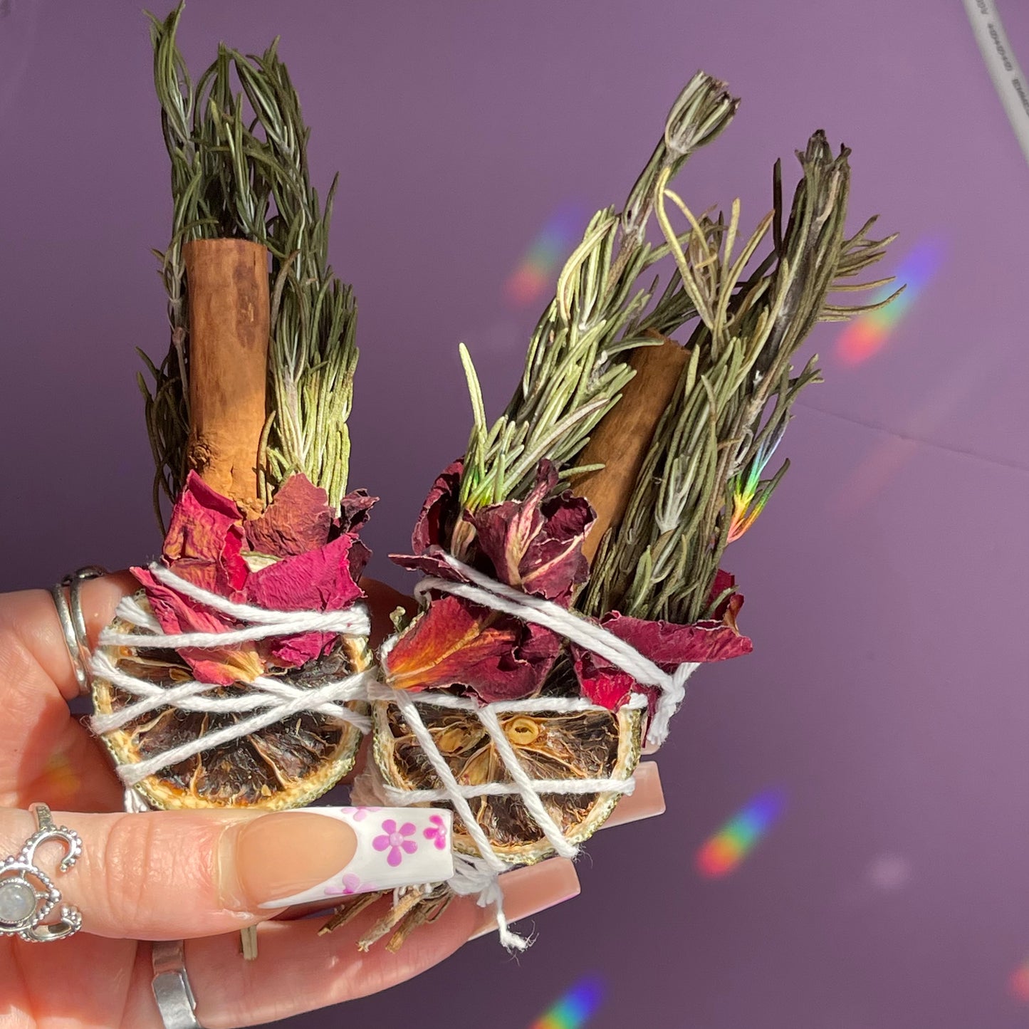 herbal smoke cleansing wands