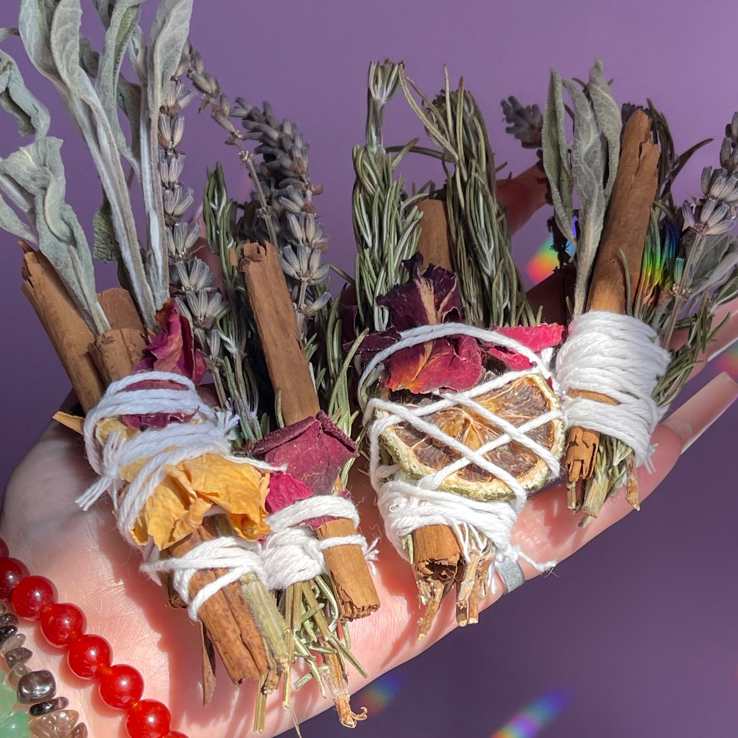 herbal smoke cleansing wands