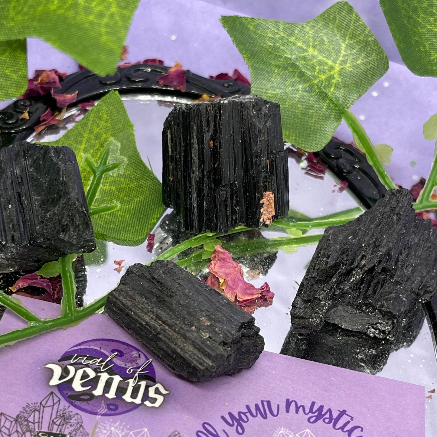 raw/rough black tourmaline