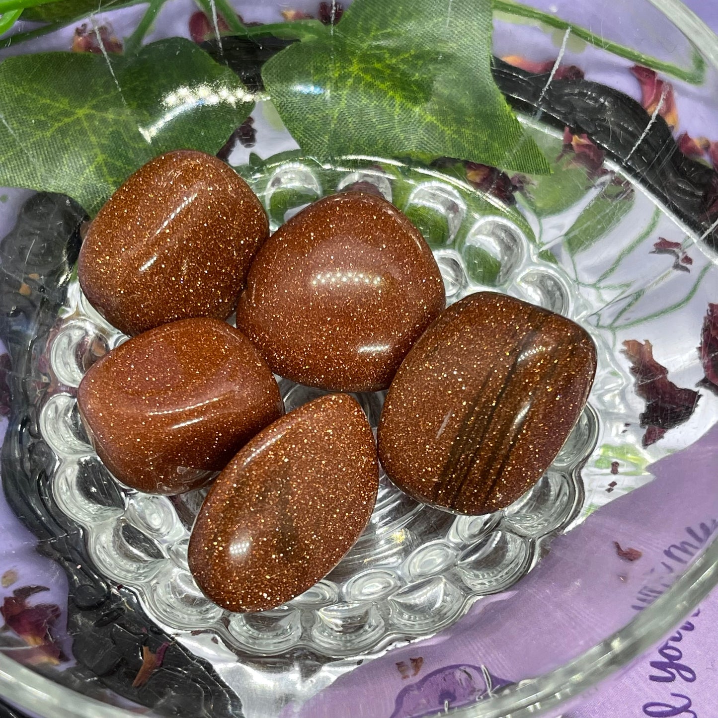 red goldstone tumble