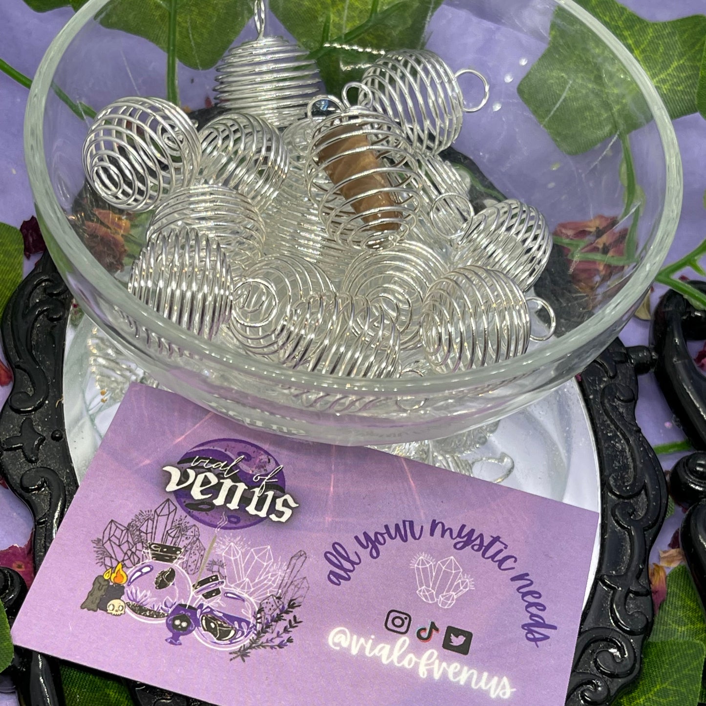 Spiral cage pendant (medium)