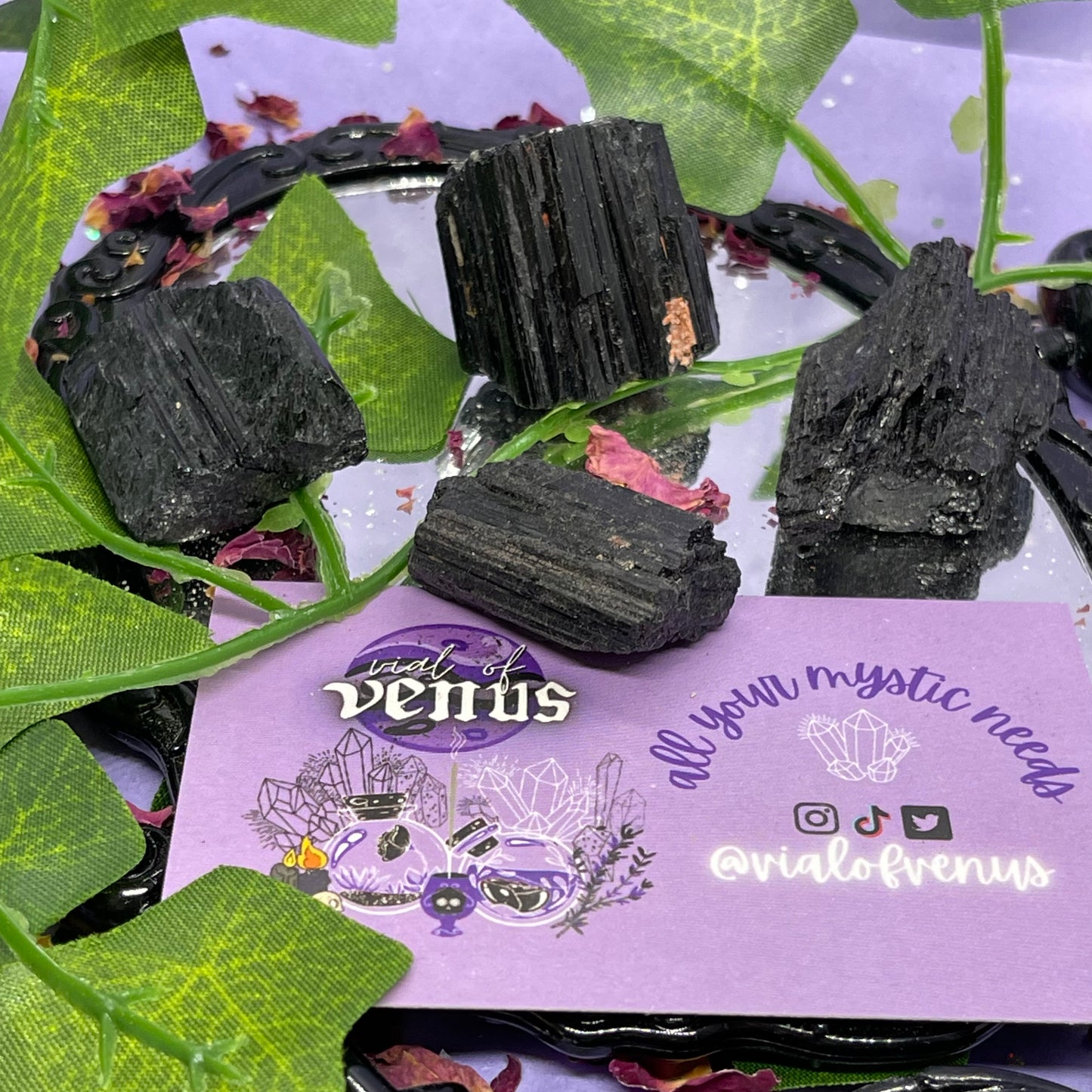 raw/rough black tourmaline