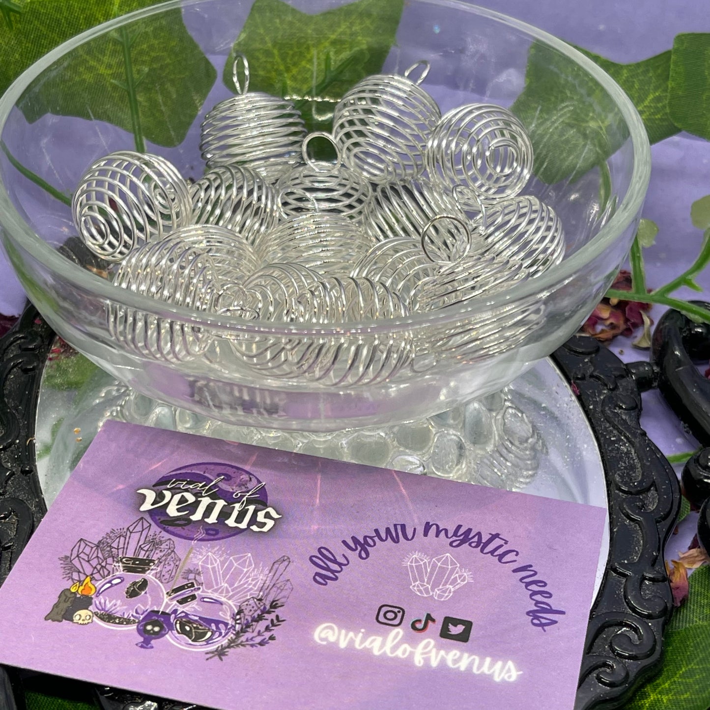 Spiral cage pendant (medium)