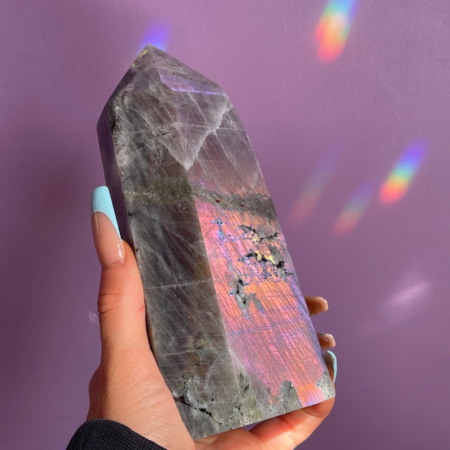 XL labradorite tower