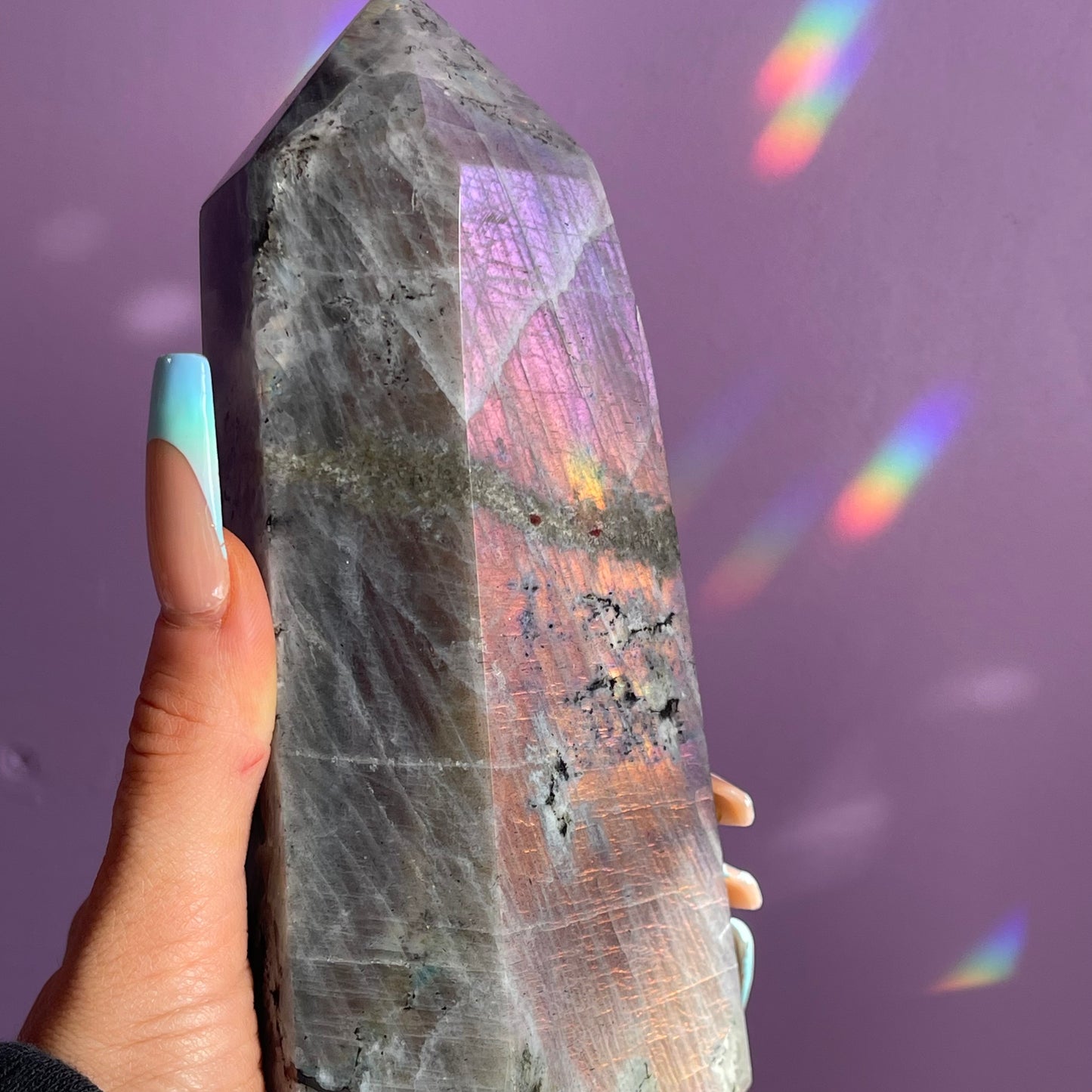 XL labradorite tower