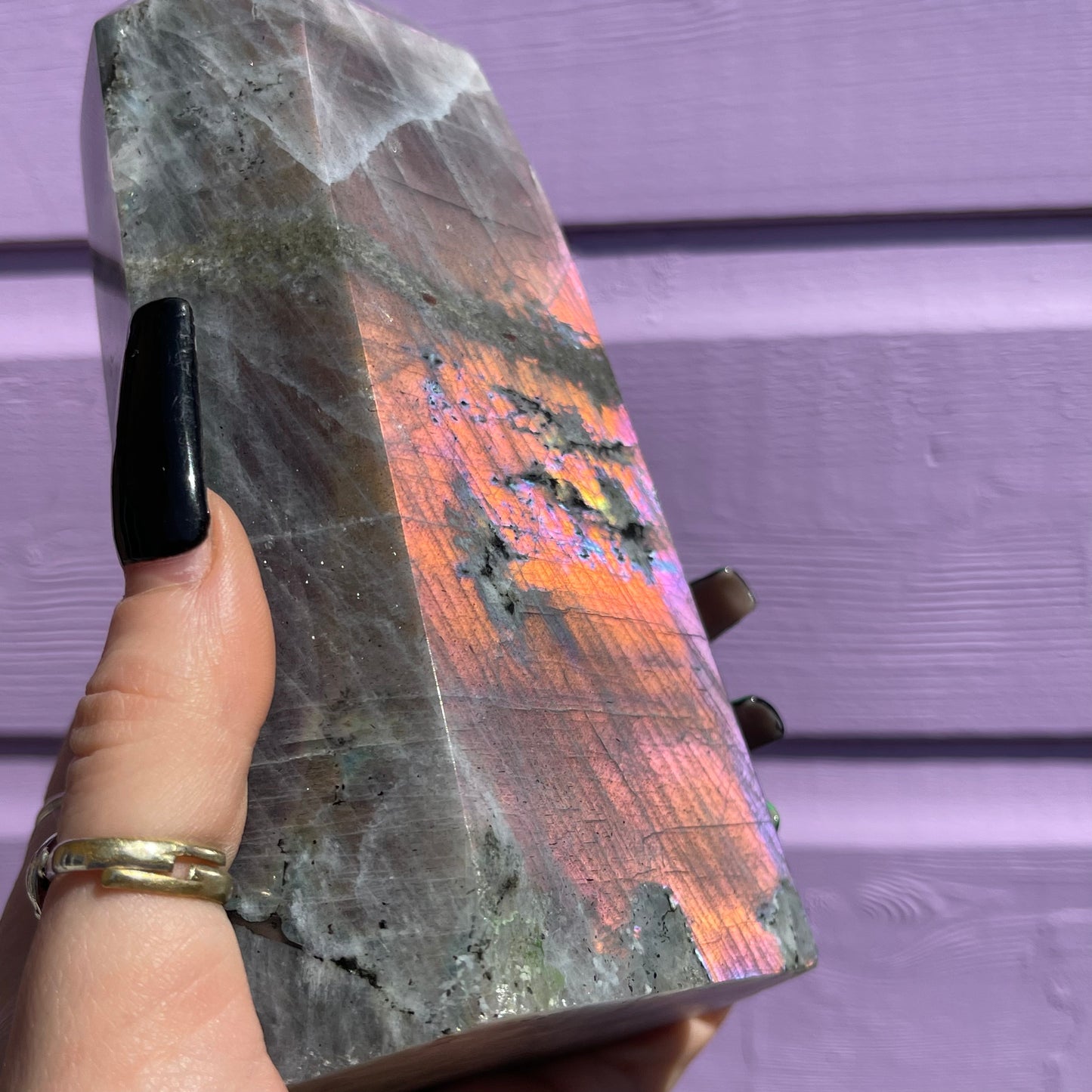 XL labradorite tower