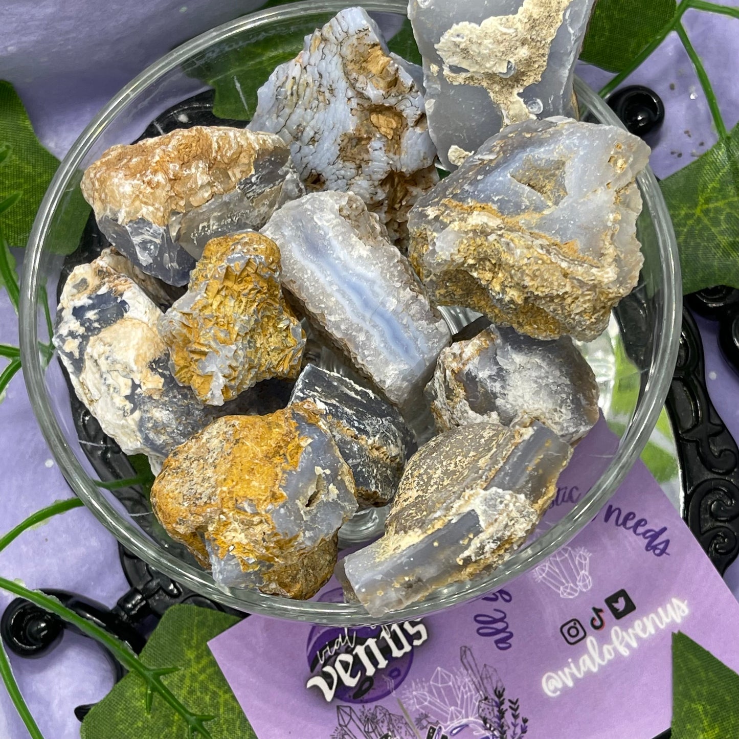 raw/rough blue lace agate rare