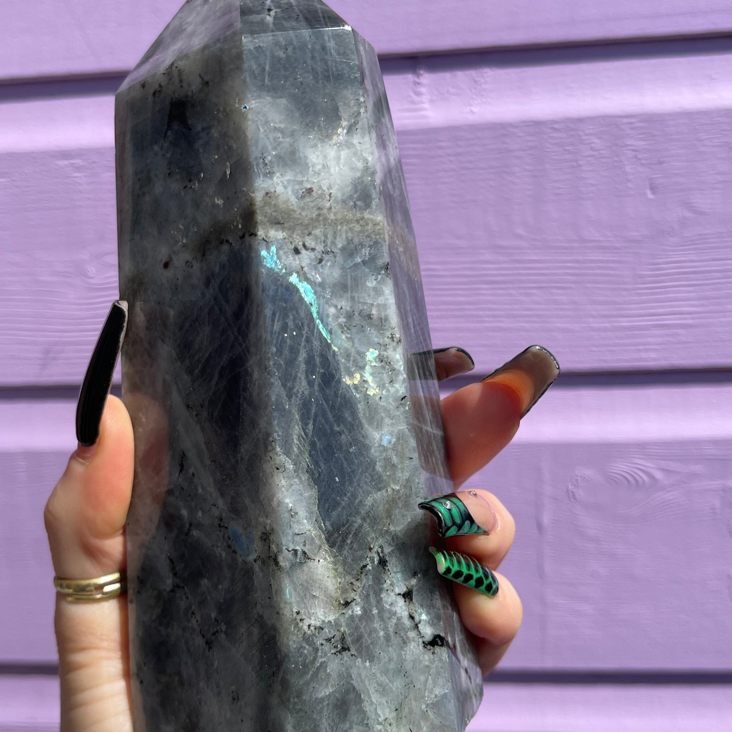 XL labradorite tower