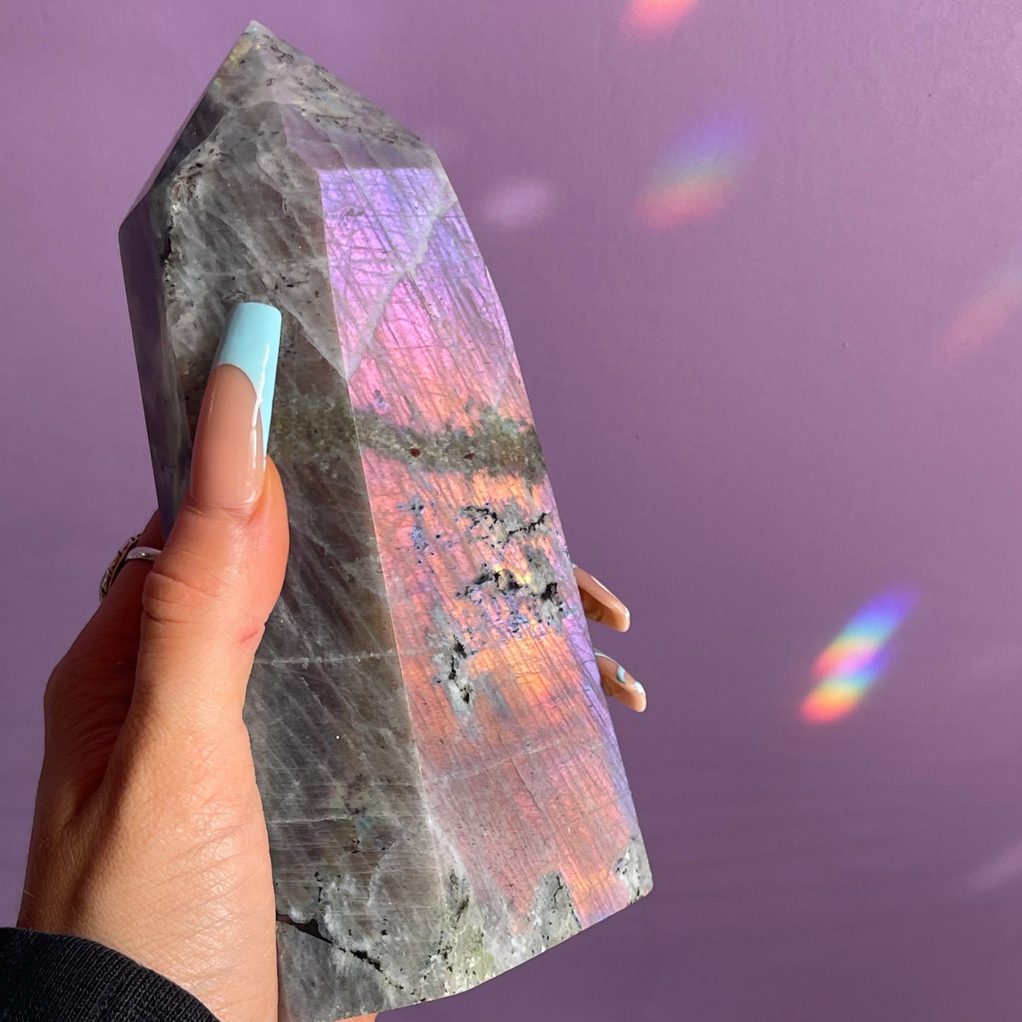 XL labradorite tower