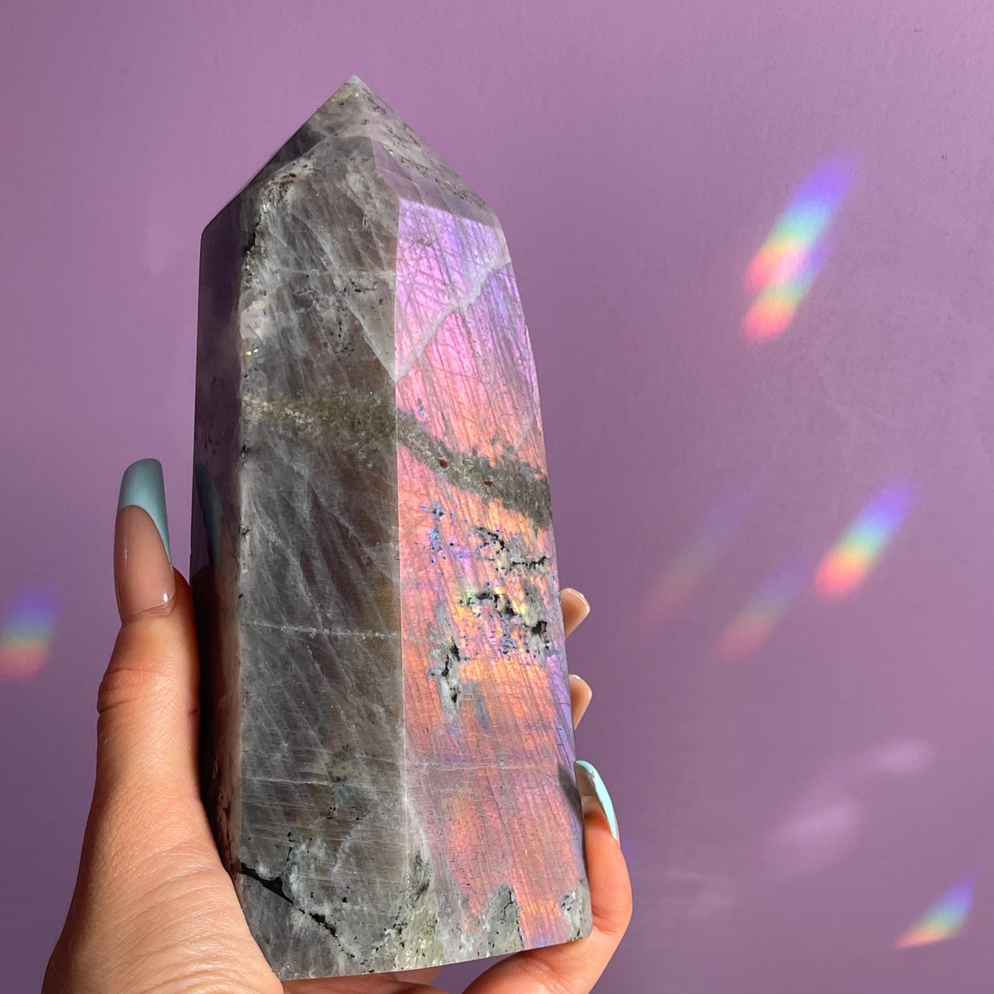 XL labradorite tower