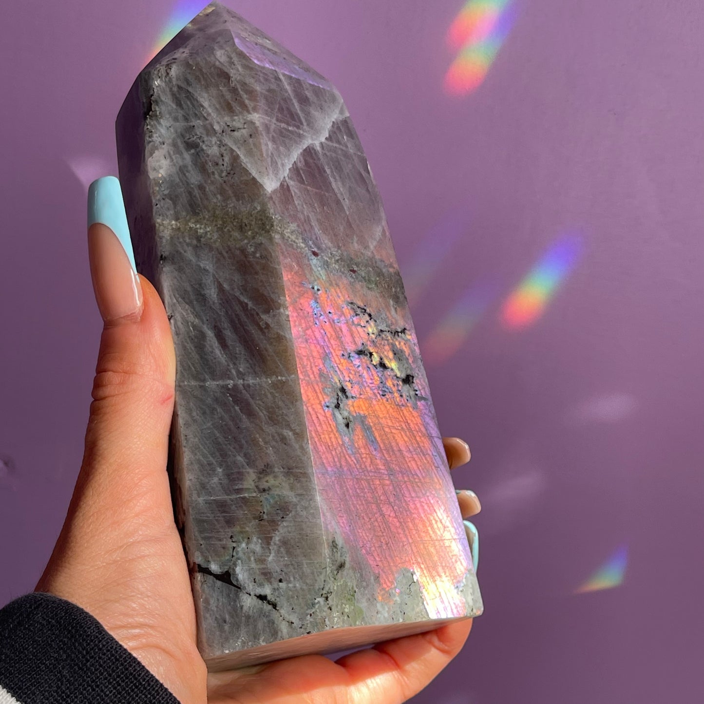 XL labradorite tower