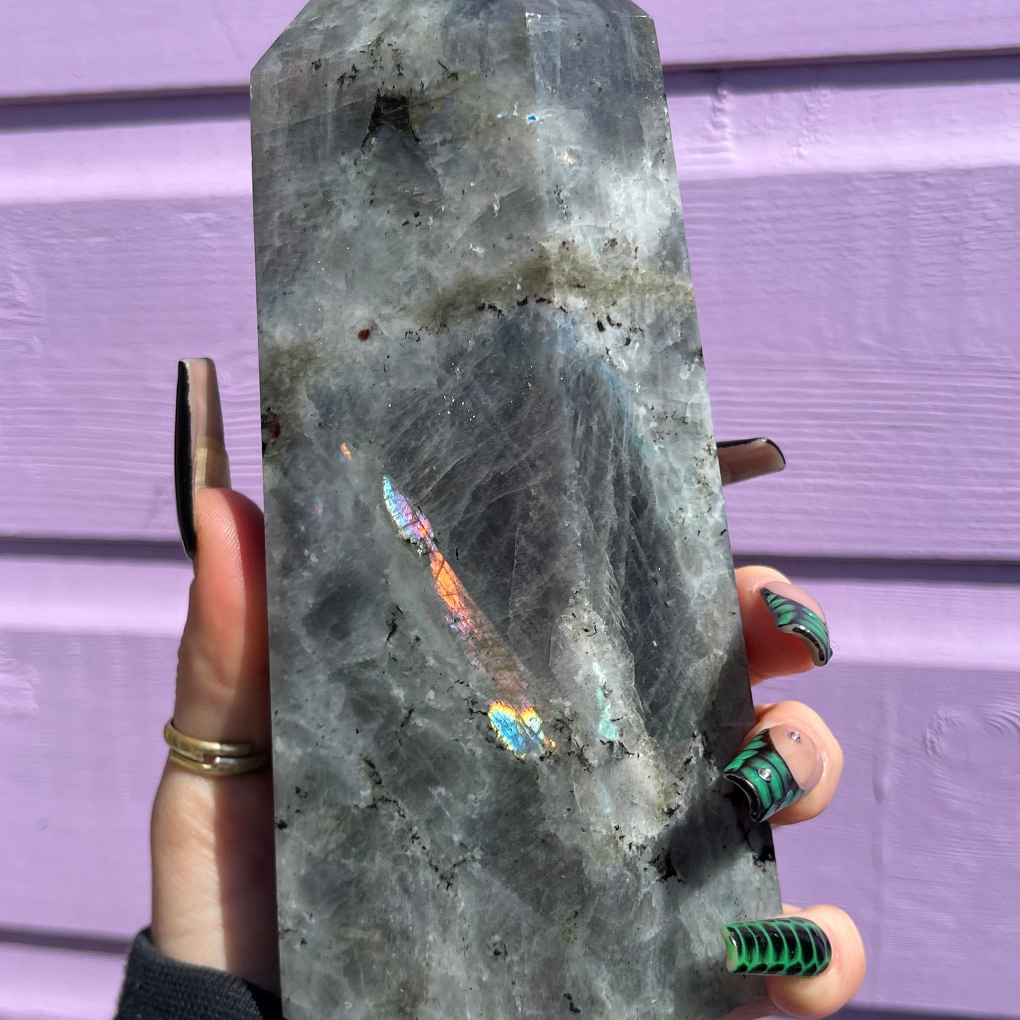 XL labradorite tower