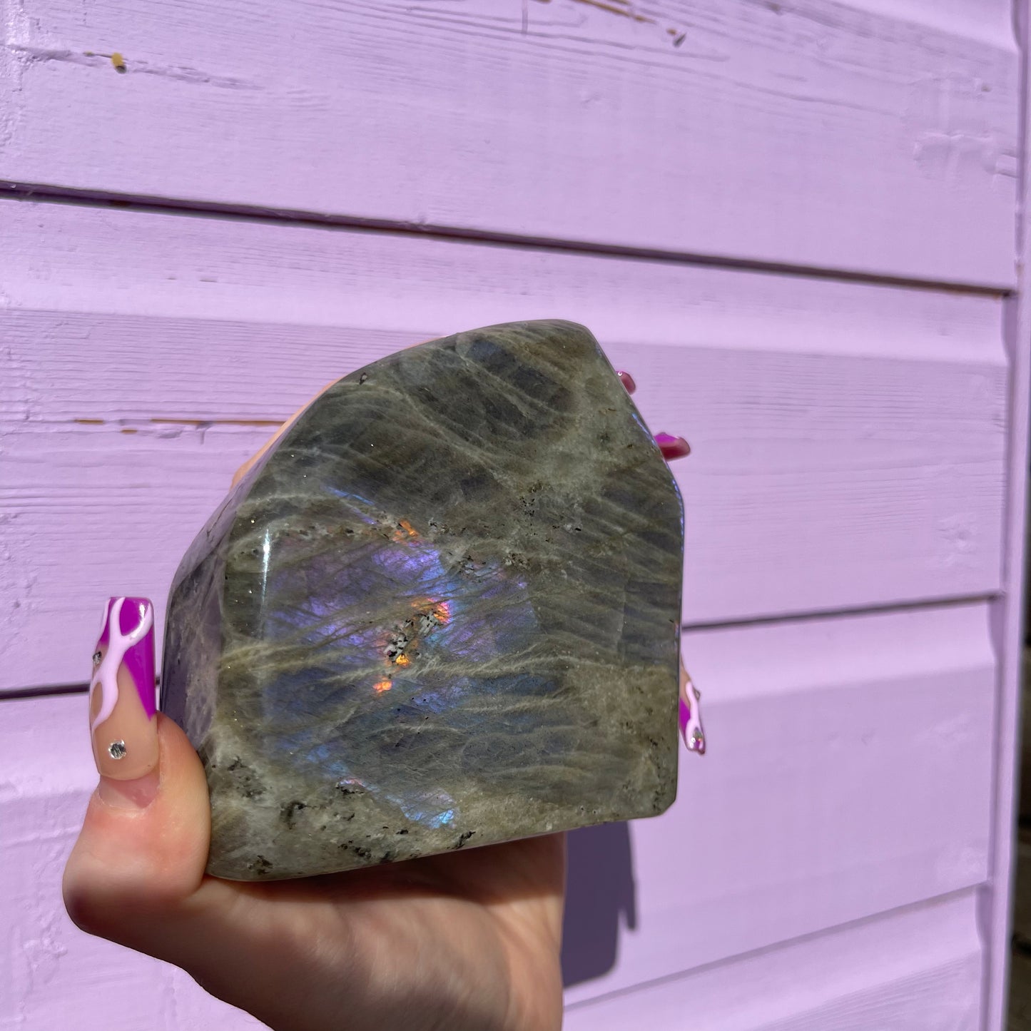 1.53LB labradorite freeform— amazing flash of all colours