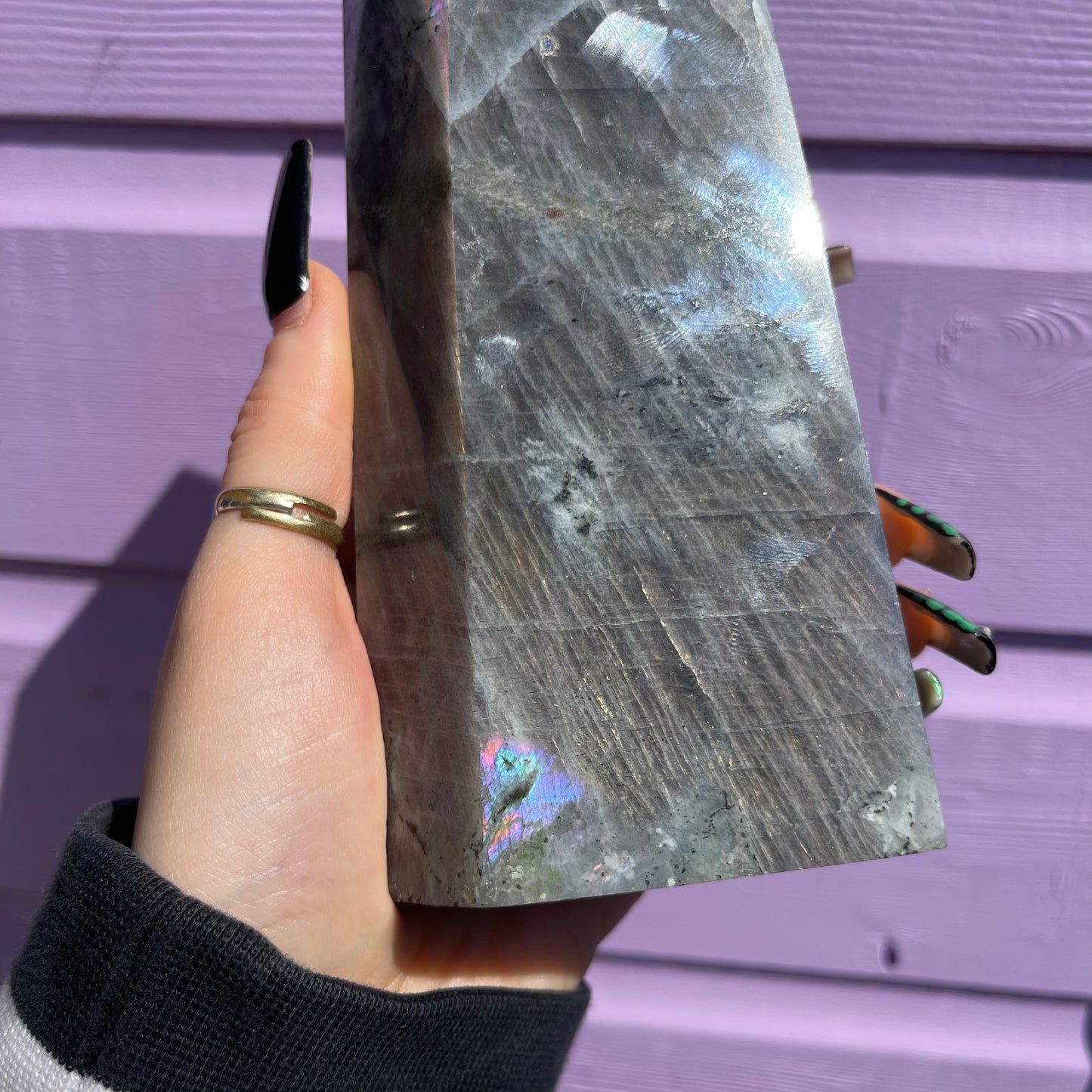 XL labradorite tower