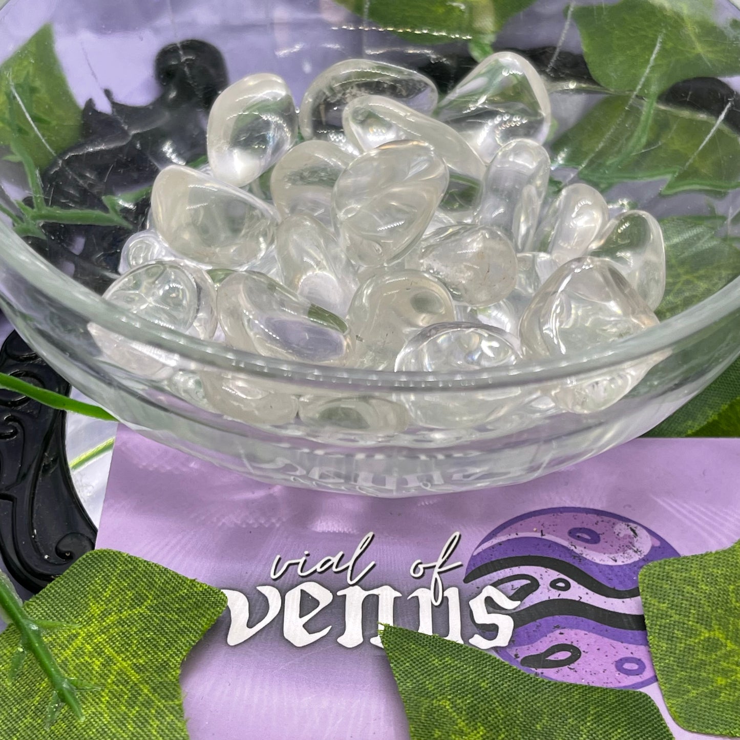 clear quartz tumble mini - extra quality