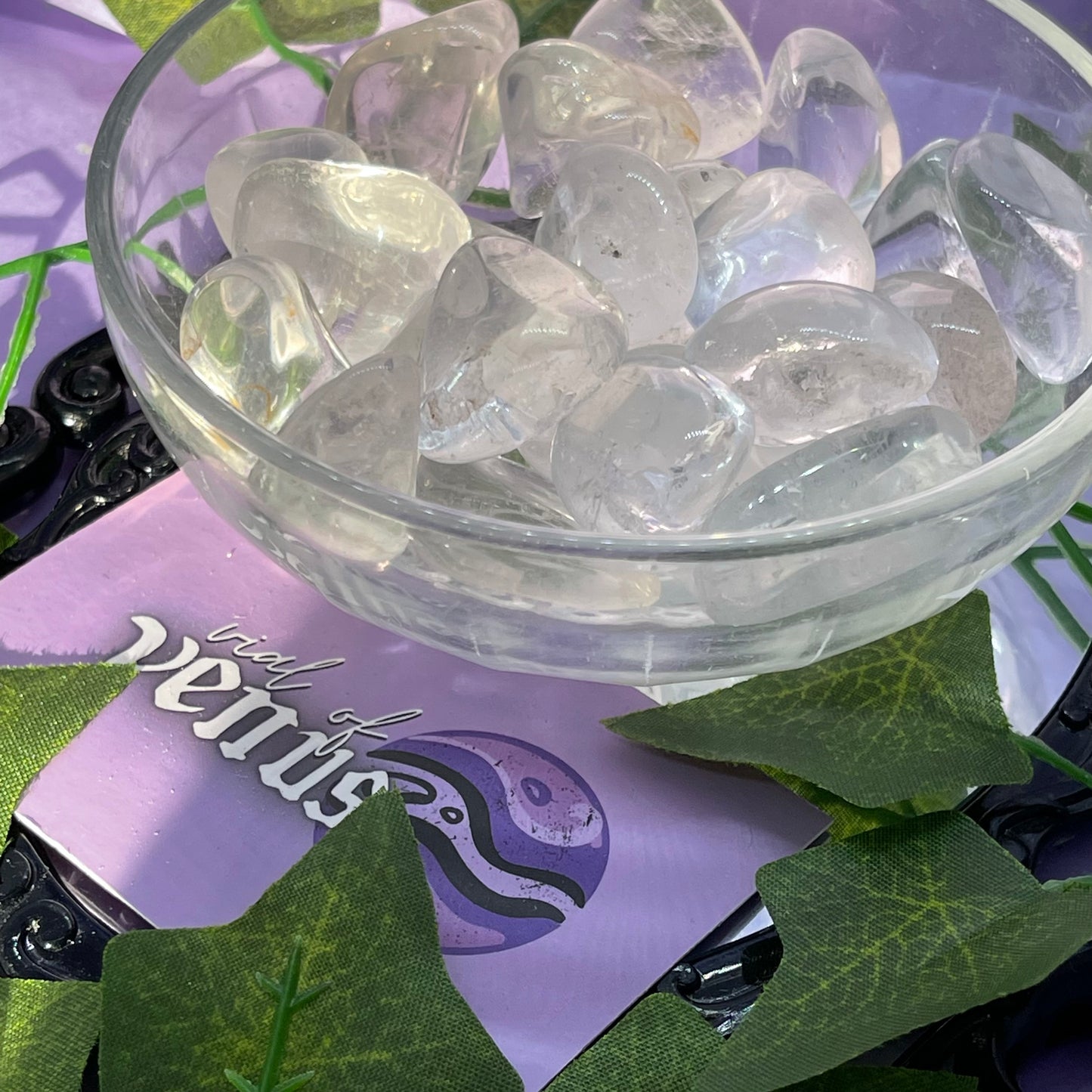 clear quartz tumble