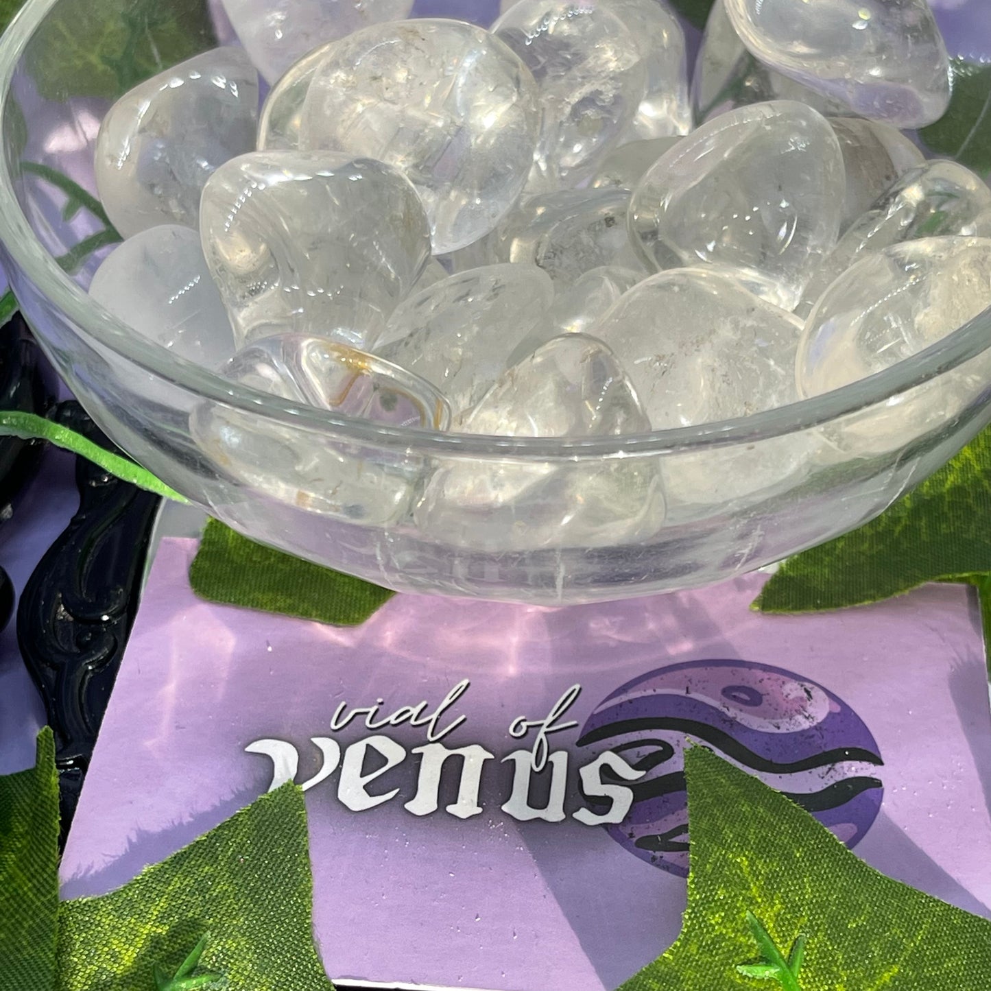 clear quartz tumble