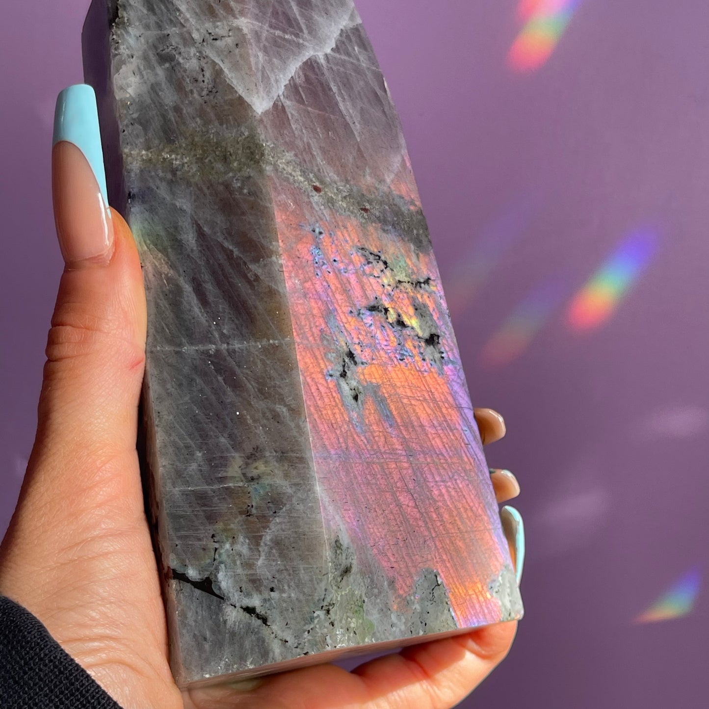 XL labradorite tower