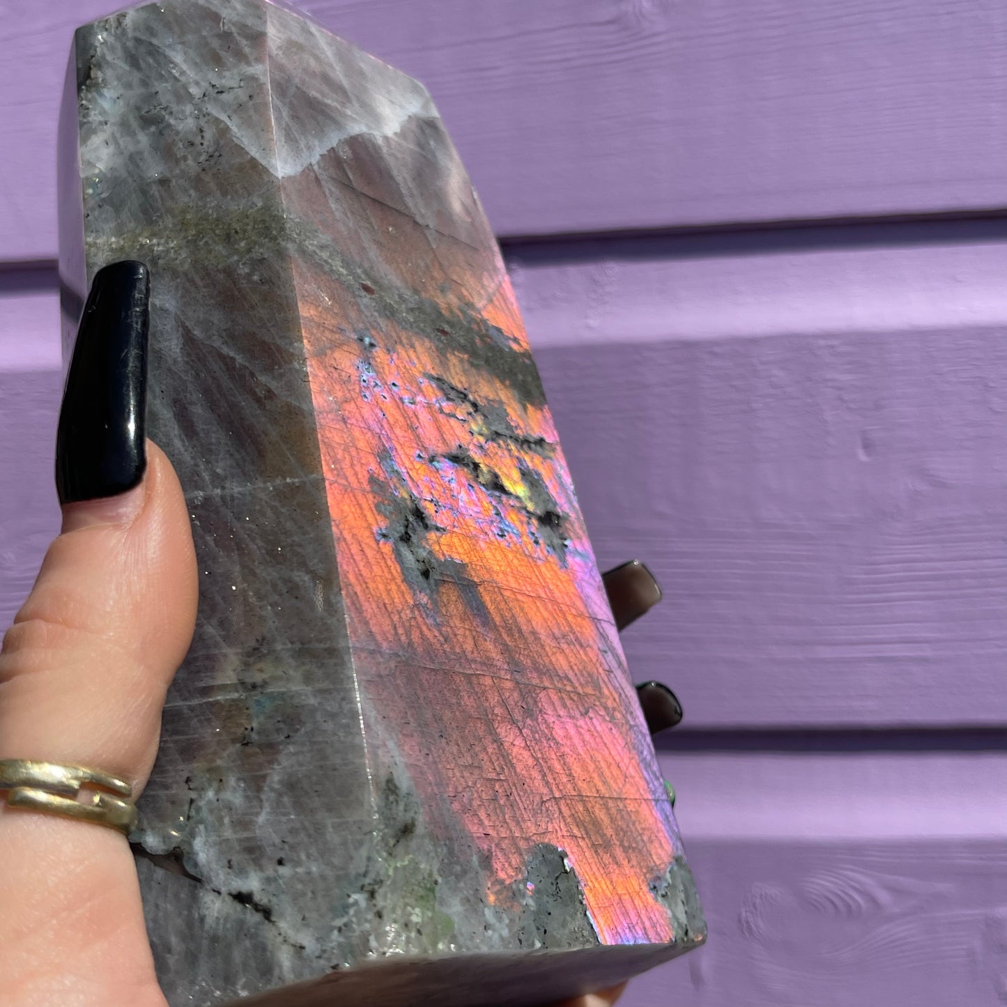 XL labradorite tower