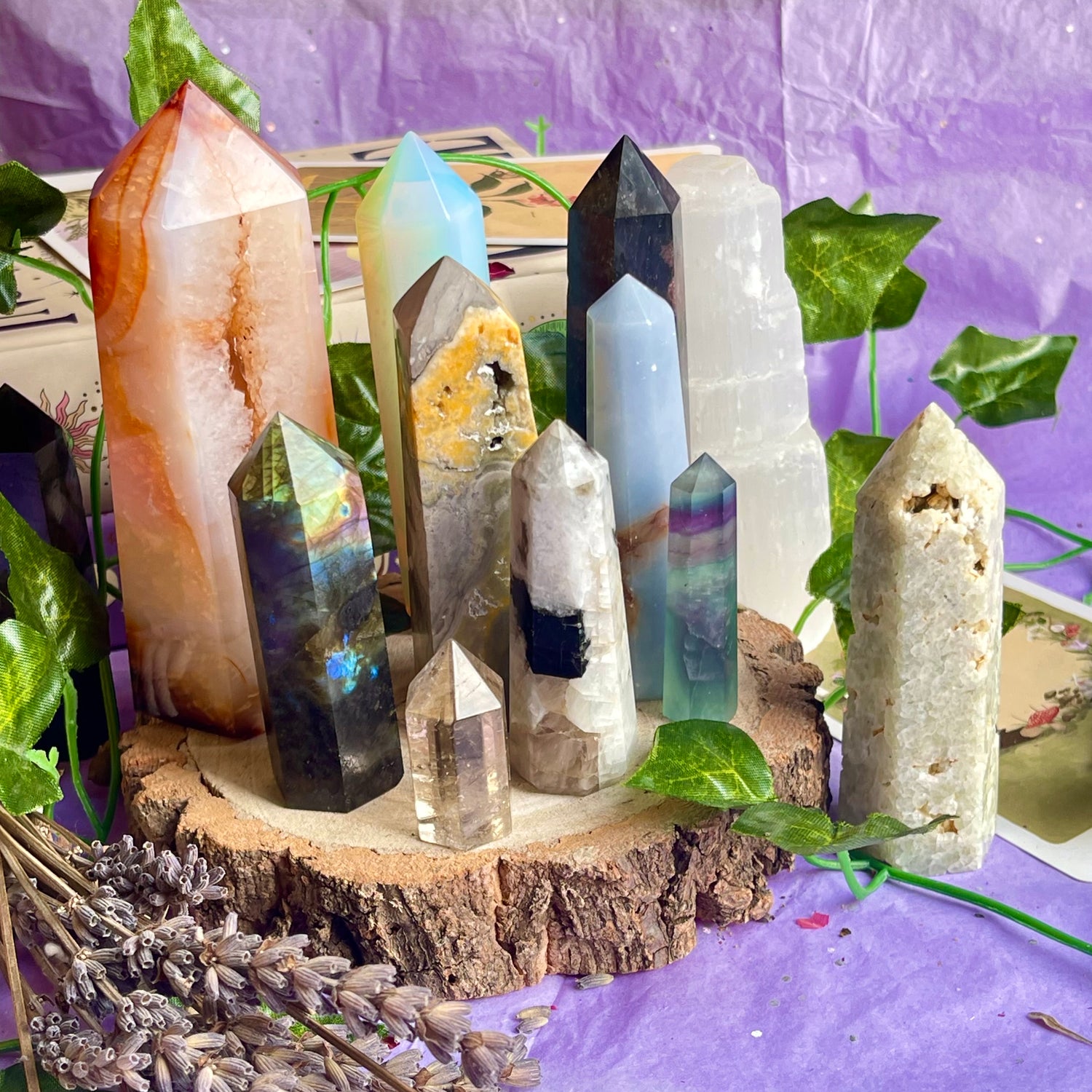crystal towers & points