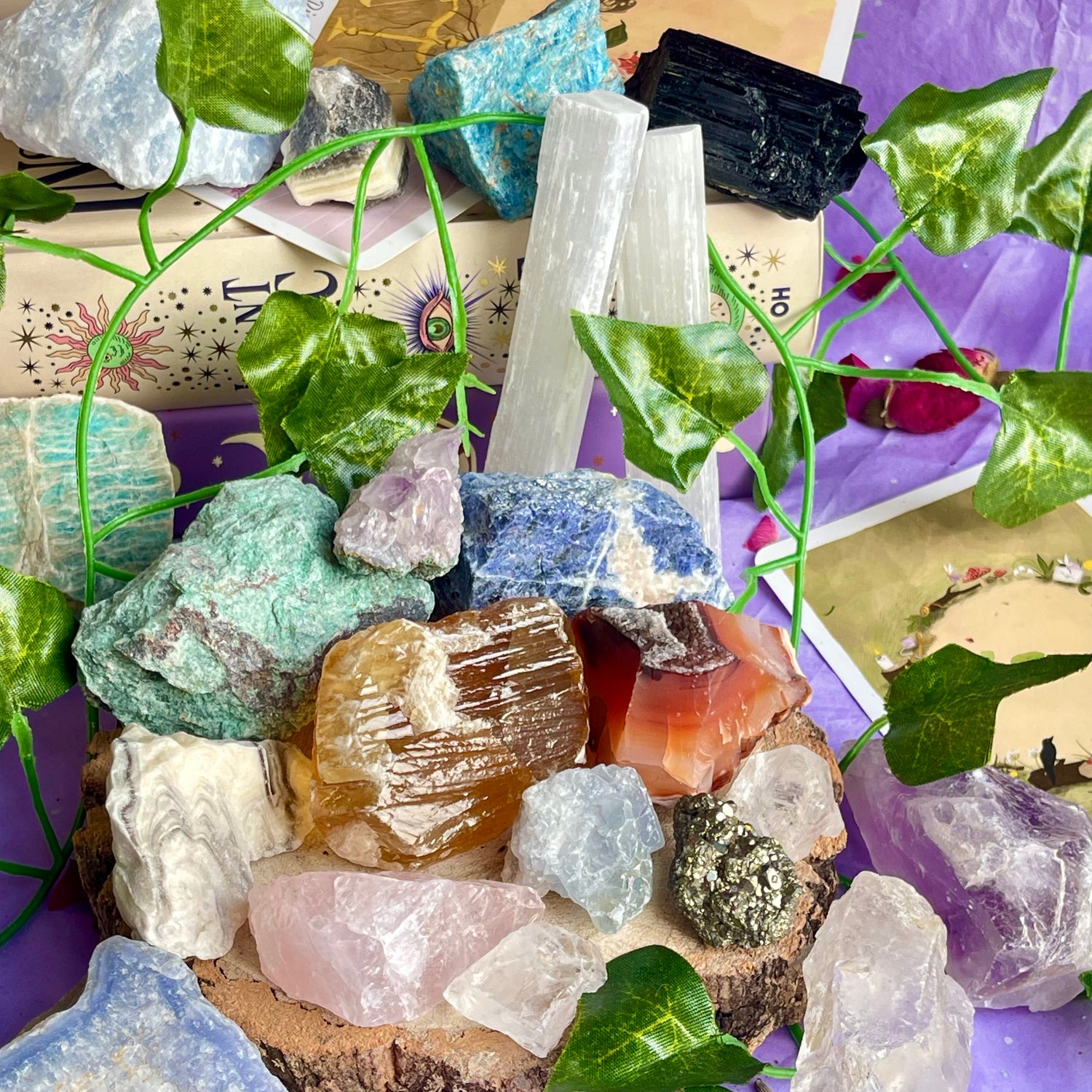 crystals raw & rough
