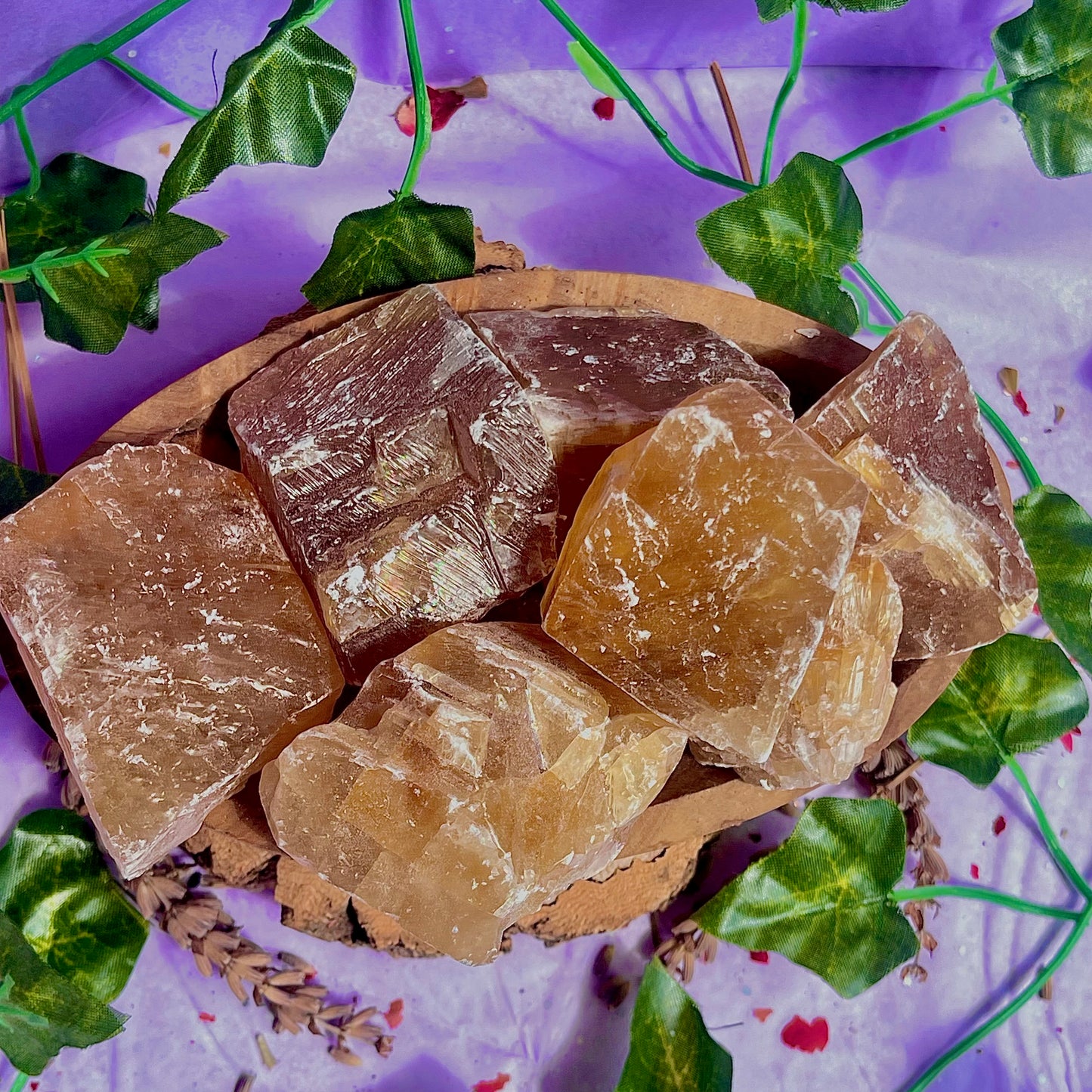 honey calcite raw/rough