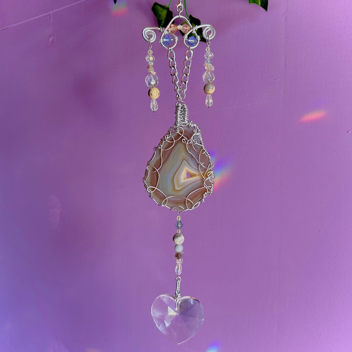 beach sunset suncatcher