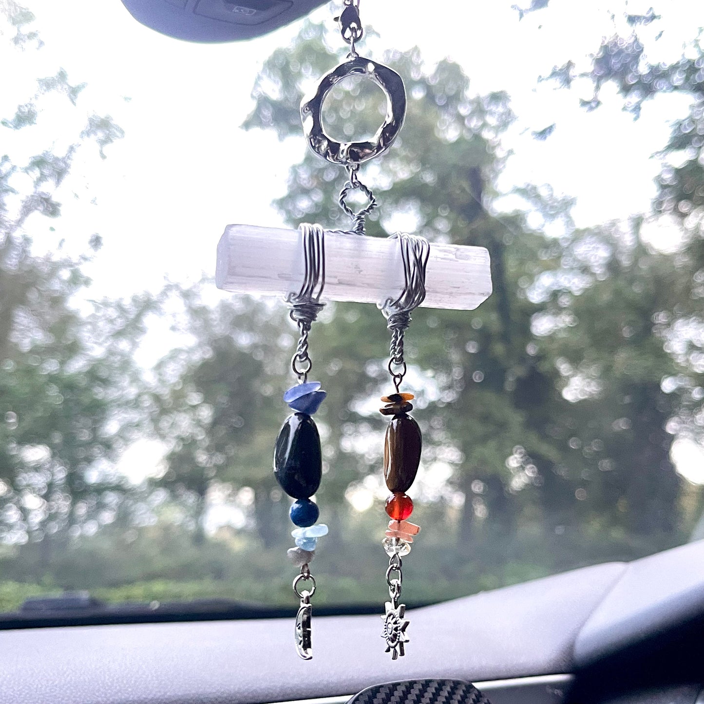 day to night car charm