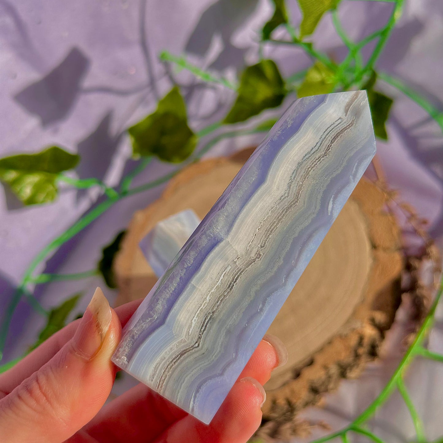 blue lace agate tower ~ intuitively chosen