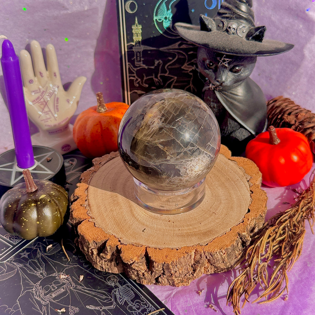 black moonstone sphere