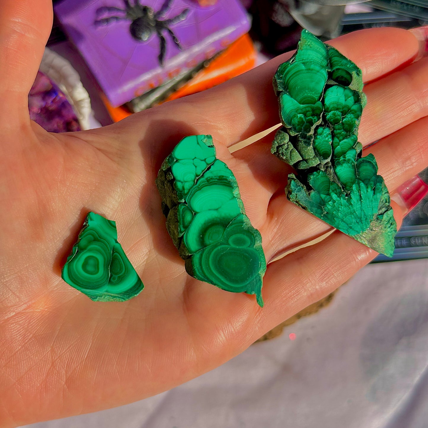 dalles de malachite ~ choisissez la vôtre