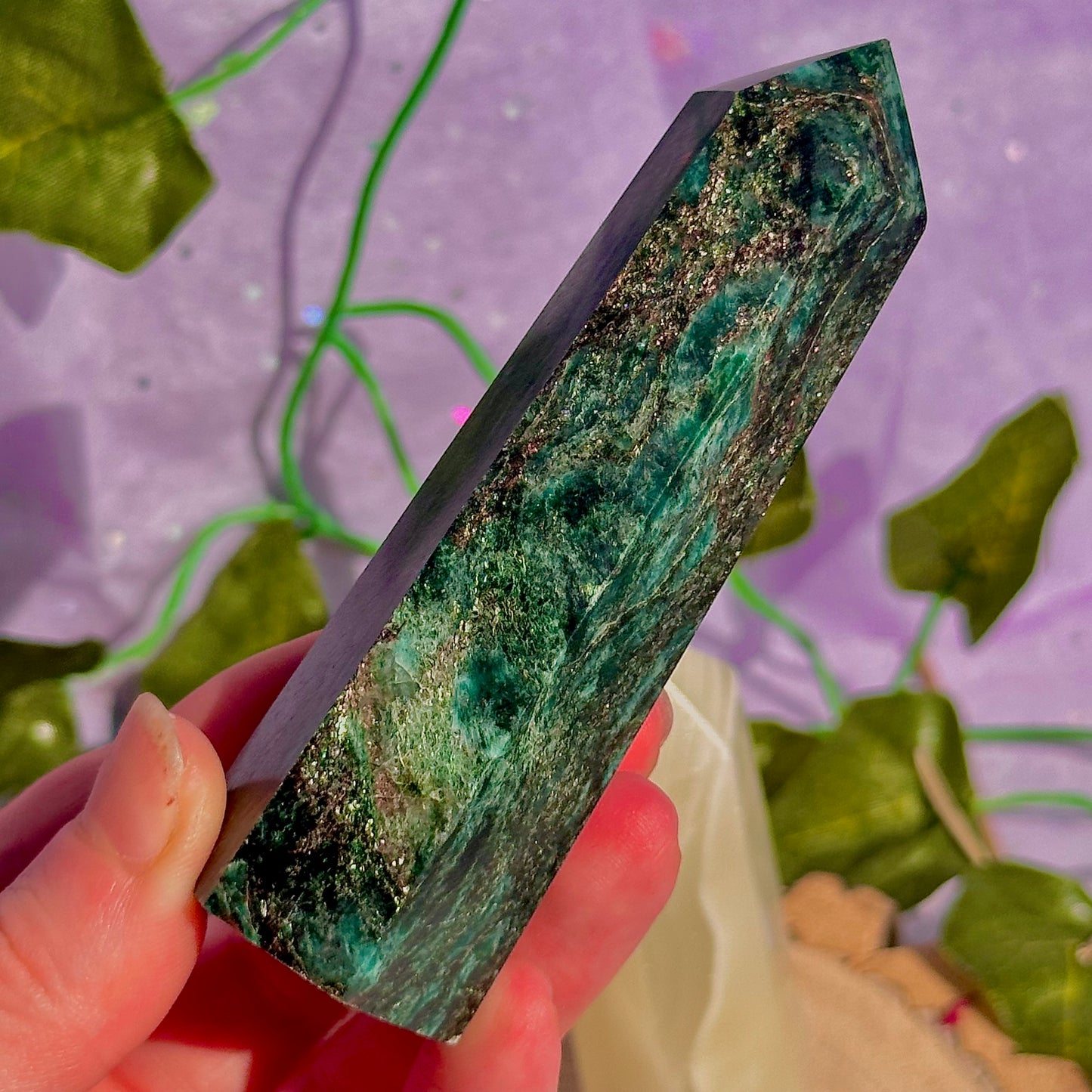 green towers ~ green fuchsite & banded calcite/onyx ~ choose your own