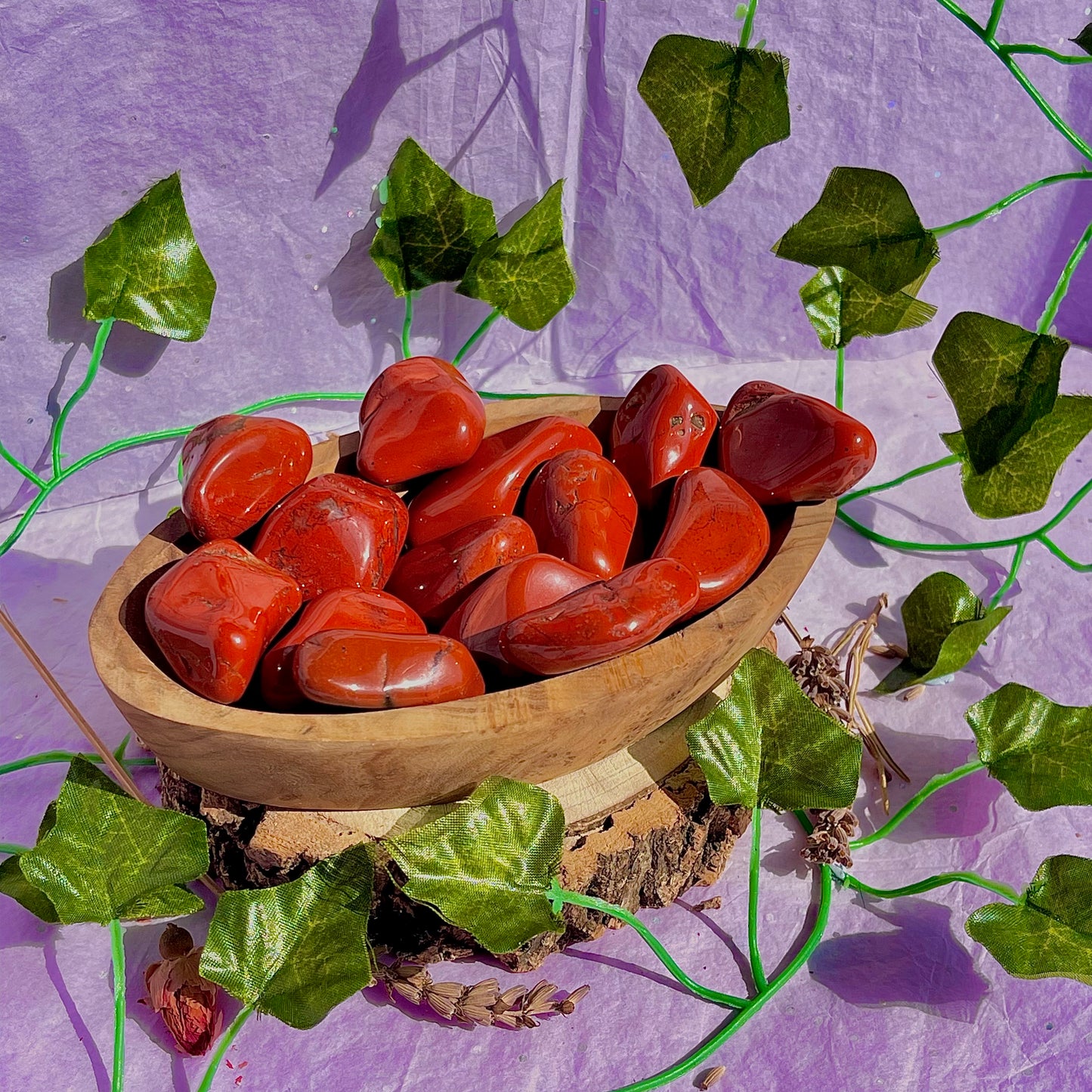 red jasper tumble