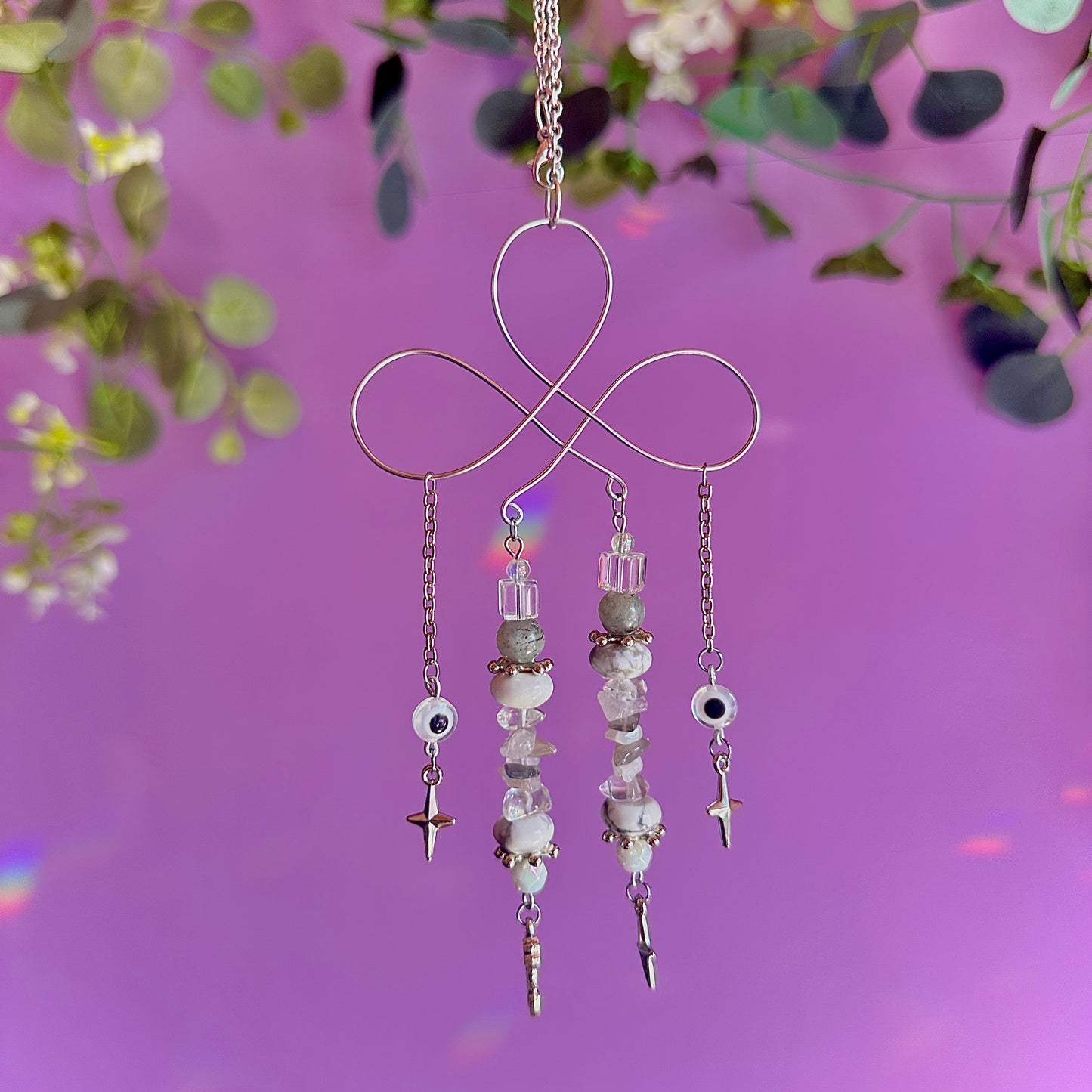 stars crossed car charm