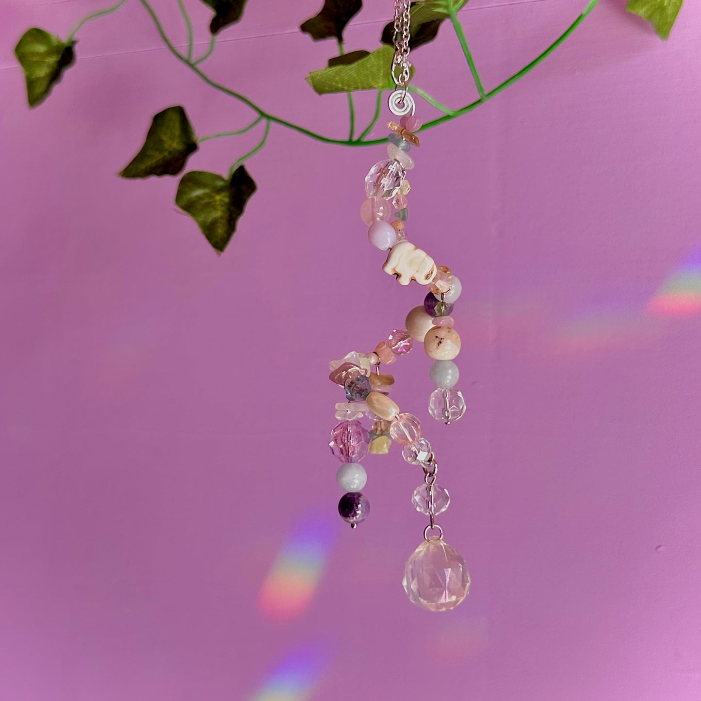pastel spiral suncatcher